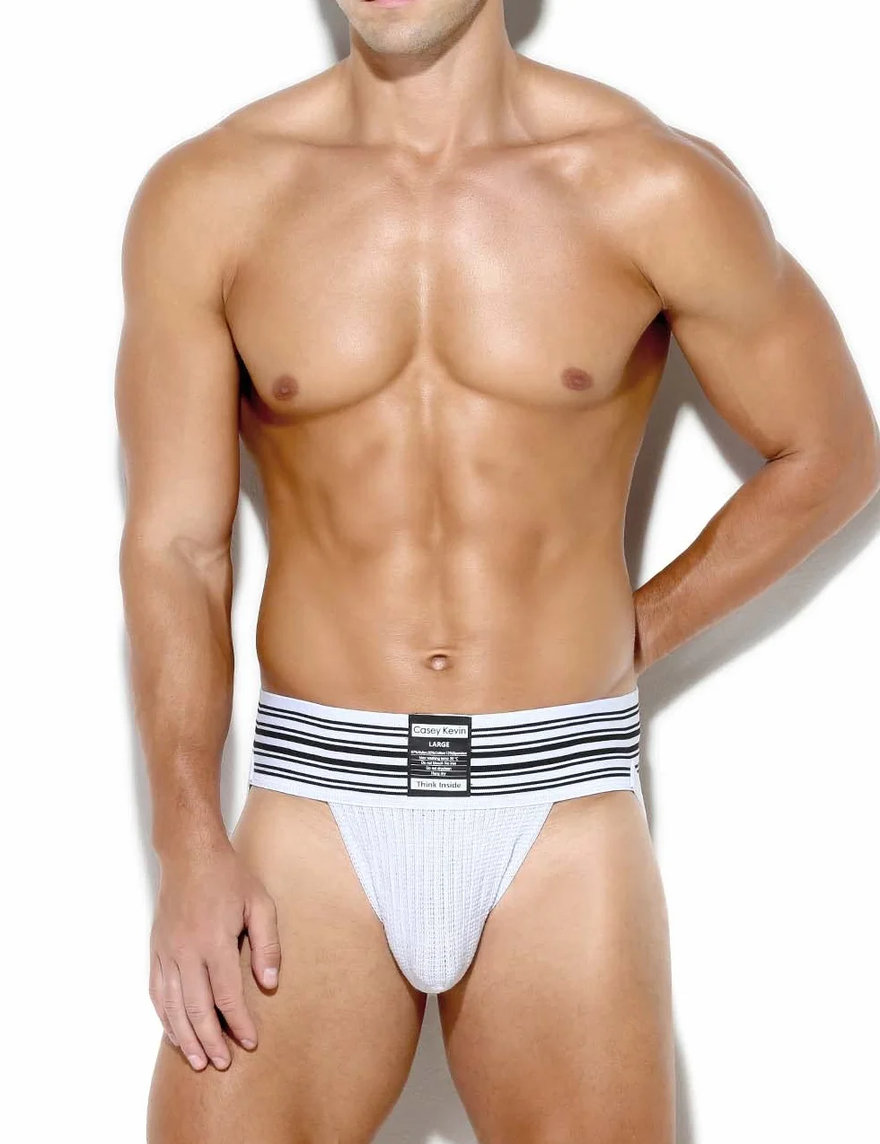 Casey Kevin Męskie spodnie jockstrap tanga stringi bielizna sportowa oddychająca