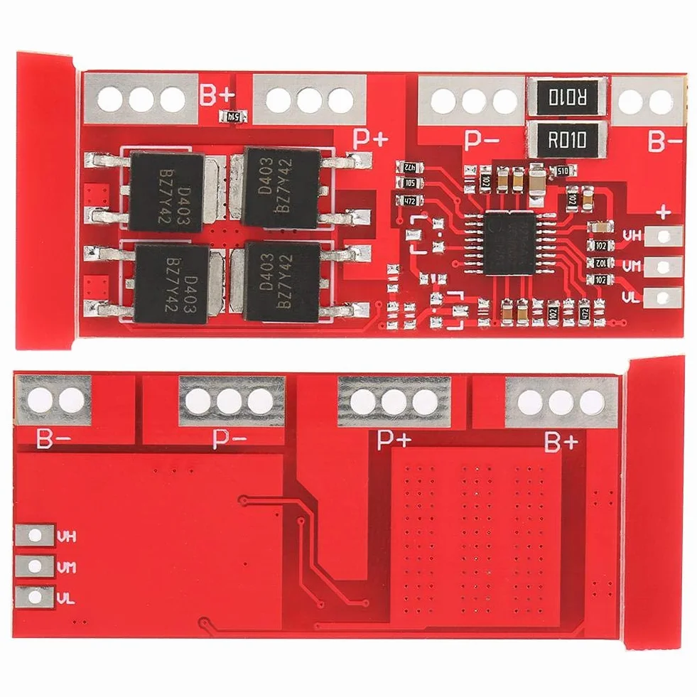 Batterieschutzmodul, Hochstrom-Lithium-Ionen-Ladegerät der Serie 4, Schutzplatine für 14,4 V, 14,8 V, 16,8 V Unterstützt die automatische Aktivierungsfunktion