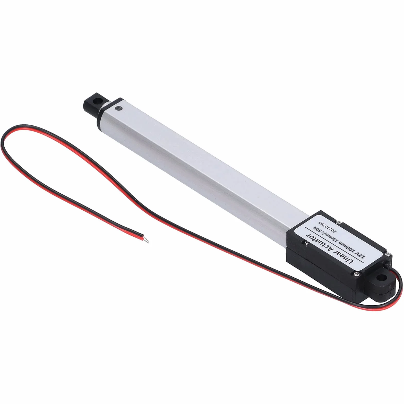 Duże Silniki Liniowe Siłownik Liniowy 12 V Elektryczny Mikro Siłownik Liniowy Dc 12 V 100 Mm Wewnętrzny Wyłącznik Krańcowy Niski Poziom Hałasu Elektryczny Mini Siłownik Liniowy do (Skok 100mm-15mm/s-50N)