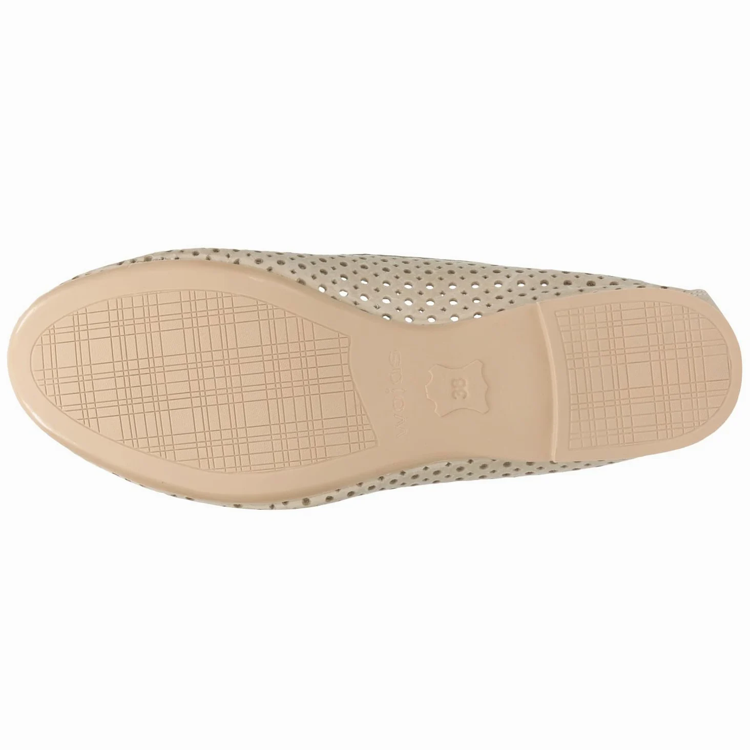 WOJAS - Baleriny damskie | Skóra Licowa | Eleganckie i Komfortowe | Doskonałe na Wiele Okazji | 44006-54 - Beżowy