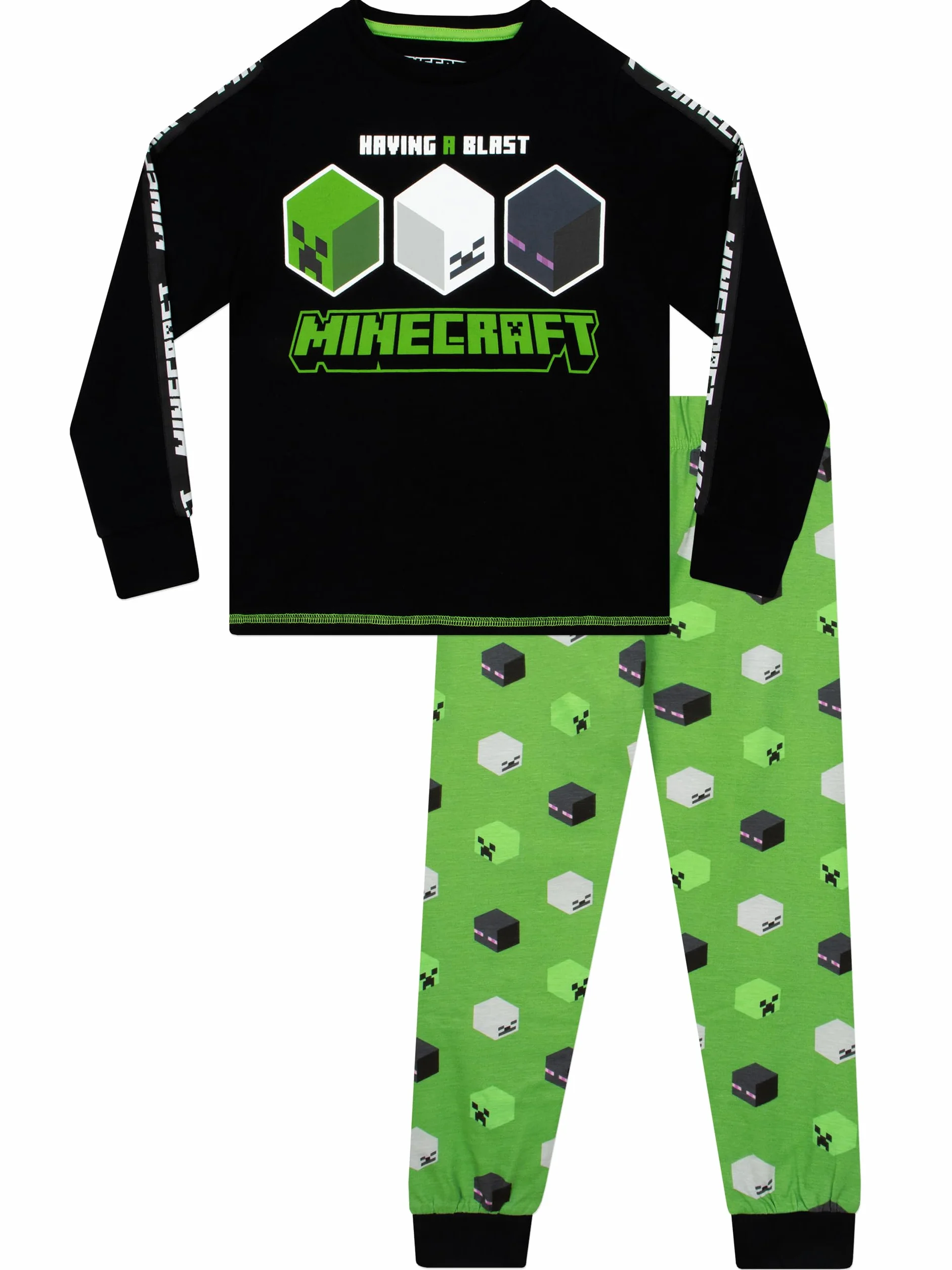 Piżamy Minecraft Creeper Dla Chłopców Zestawy Piżam Gamer