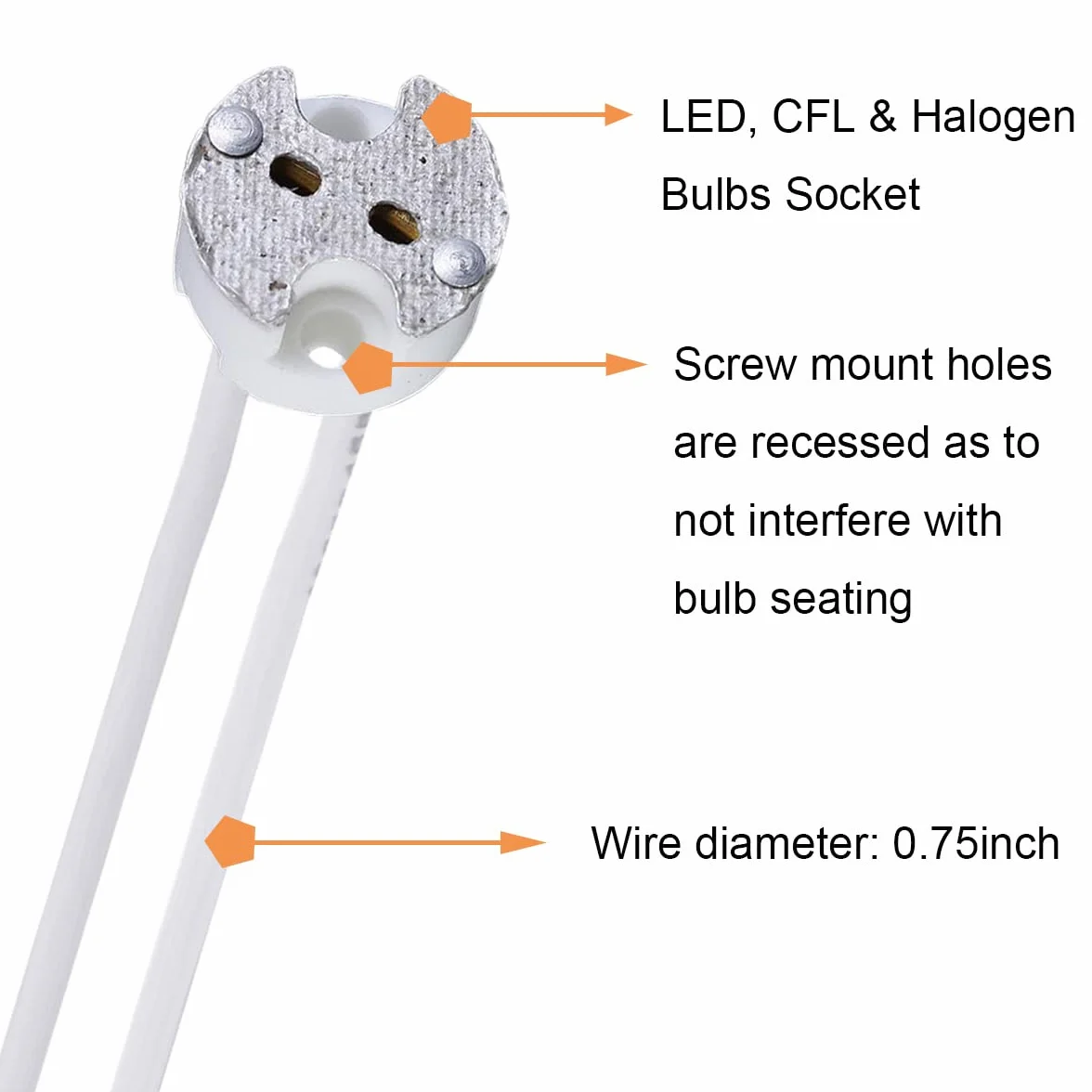 MR16 GU5.3 gniazdo lampy LED Holder, 10 sztuk żarówka halogenowa żarówka ceramiczna złącze przewodowe adapter MR11 G4, Incandescent CFL Holder Base Plug Converter