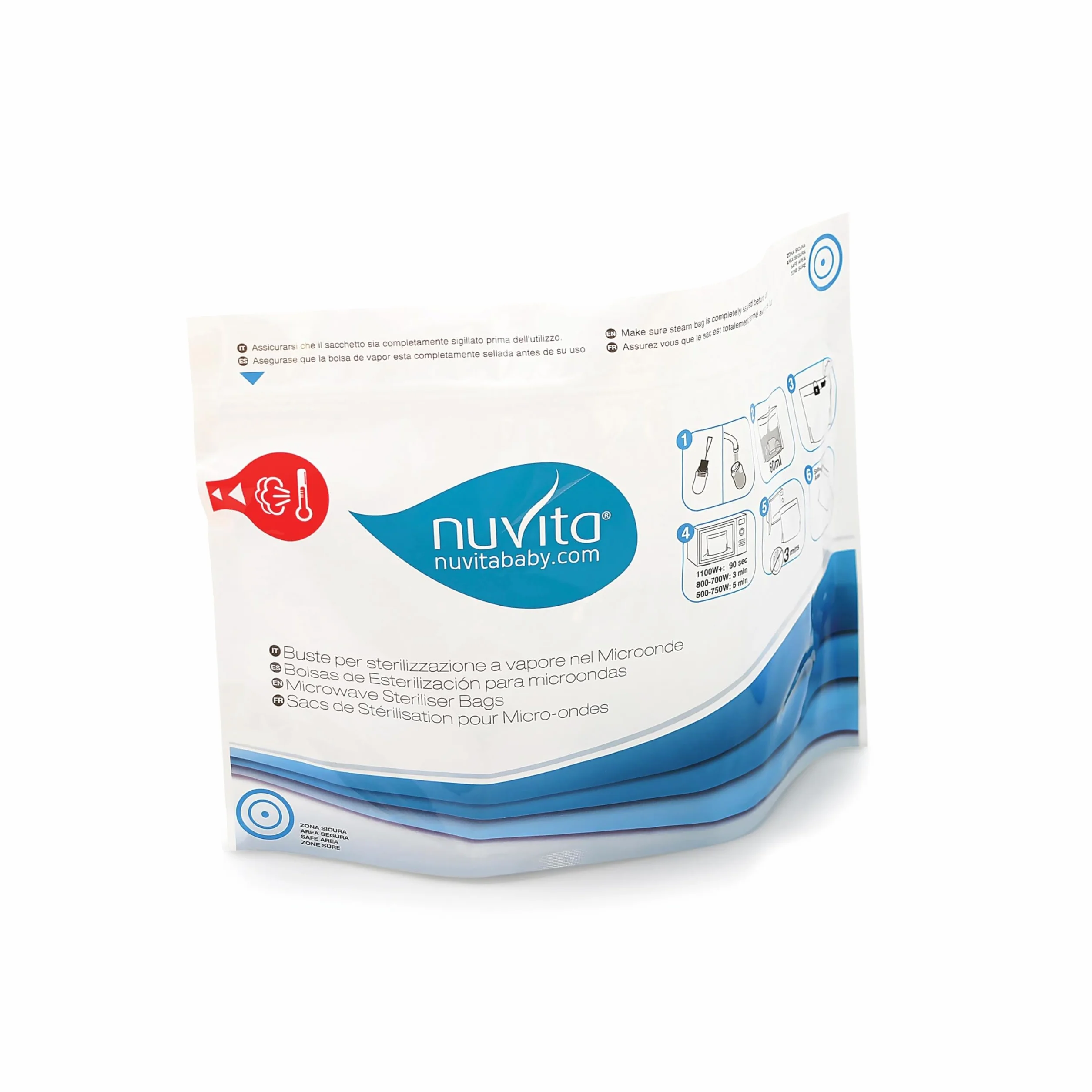 Nuvita 1087 – torba do sterylizatora mikrofalowego bez BPA