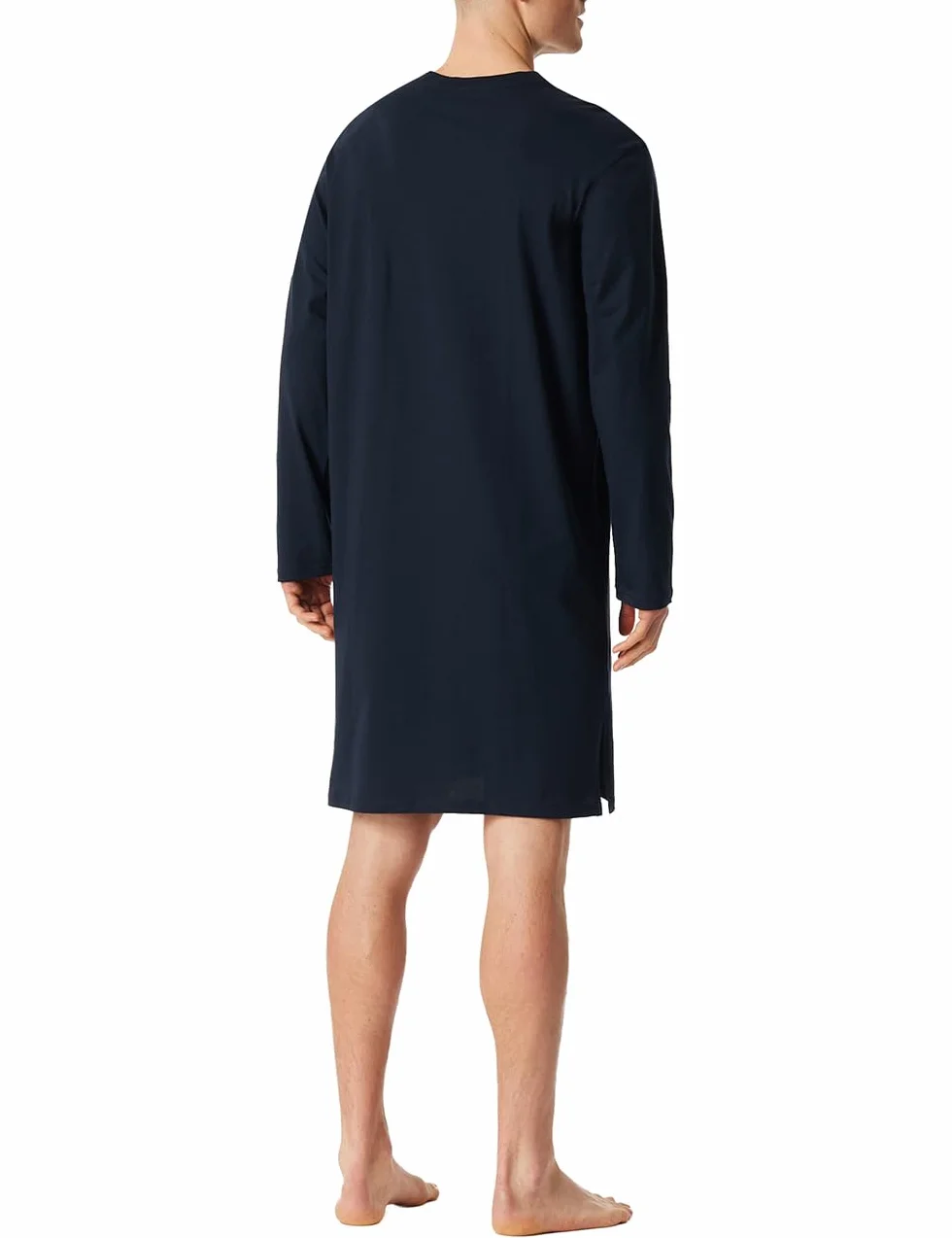 Schiesser Koszulka nocna Mężczyźni Schiesser Herren Nachthemd Lang - Bigshirt - Sleepshirt - Organic Cotton - Comfort Nightwear