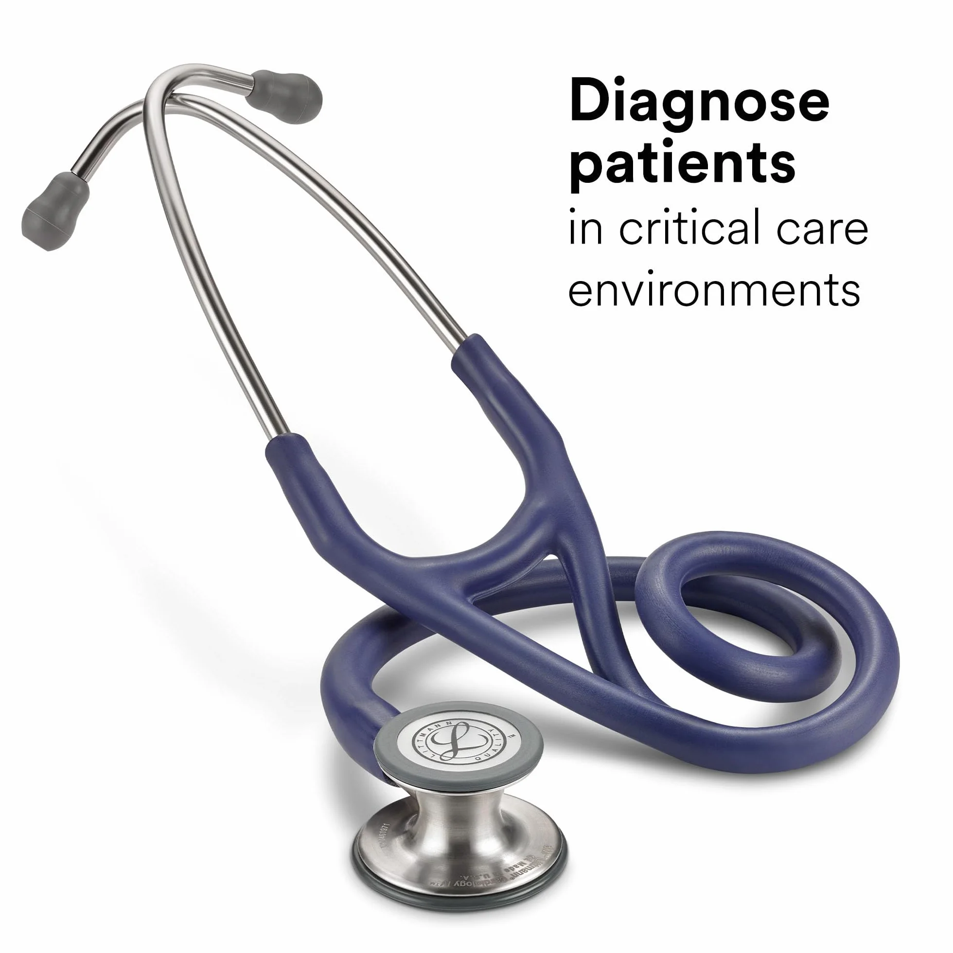 3M Littmann Cardiology IV Stetoskop diagnostyczny, 6187C, Głowica ze stali nierdzewnej, Rurka w kolorze Midnight Blue