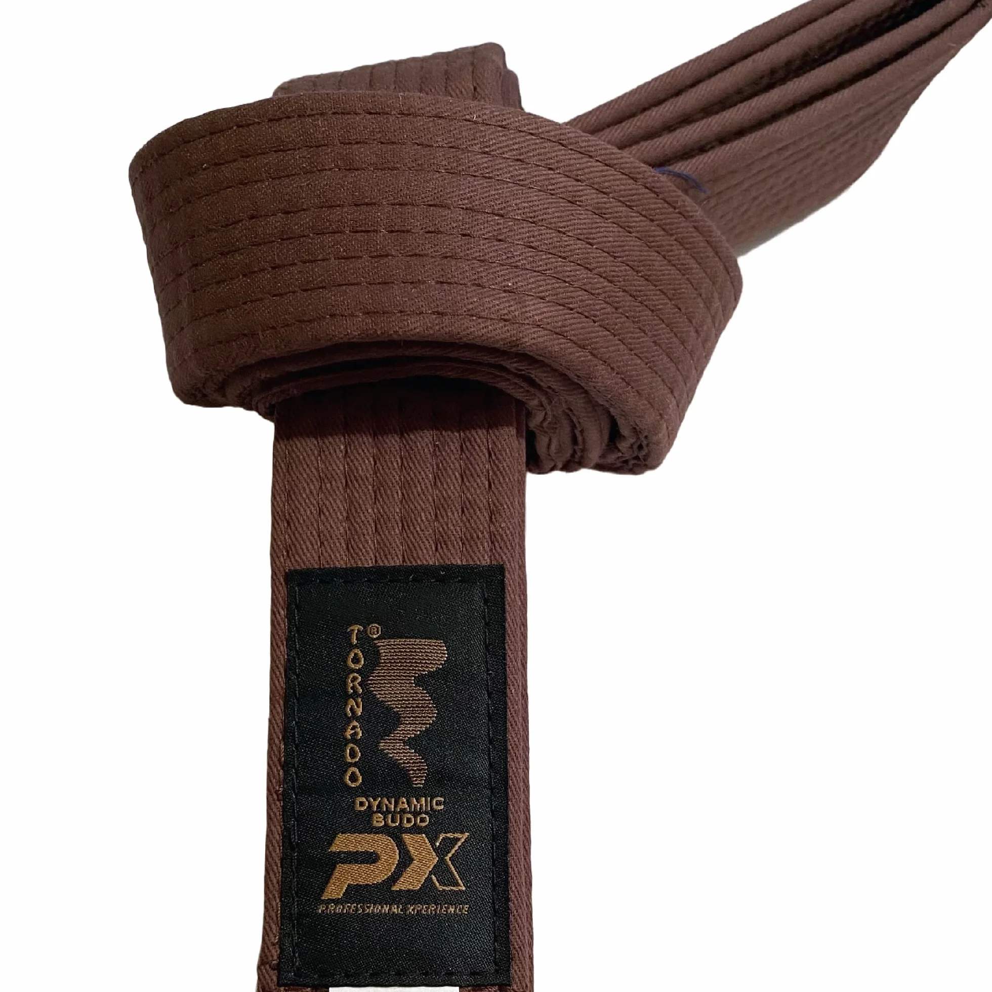 Pasek do sportów walki brązowy 330 cm 4 cm karate judo taekwondo