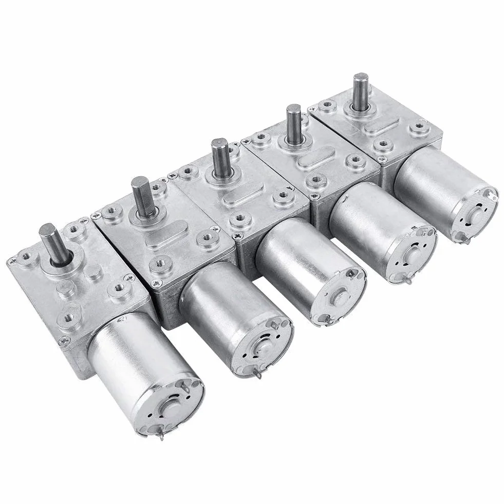 DC 12 V Odwracalny, wysoki moment obrotowy, turbo ślimak, przekładnia prądu stałego, redukcja prędkości, silnik elektryczny, metal 5/6/20/40/62 (U/min) (6 RPM)