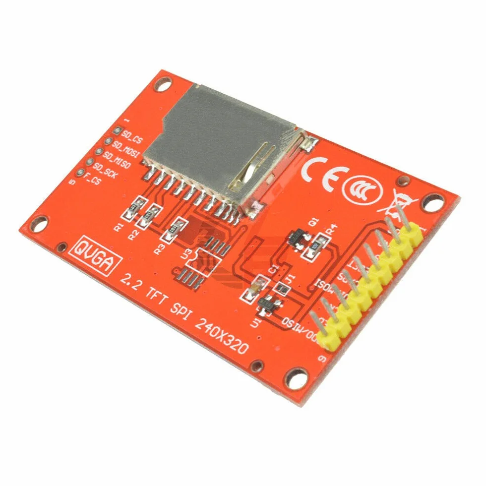 Hailege 2,2 Cal ILI9341 SPI TFT LCD Display 240x320 ILI9341 ekran LCD z gniazdem kart SD do Arduino Raspberry Pi