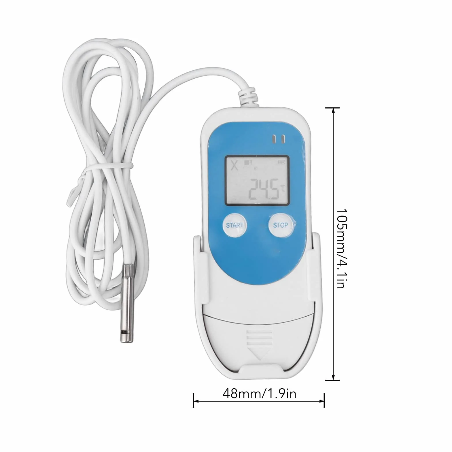 Rejestrator Danych Temperatury i Wilgotności, Raport PDF o Wysokiej Dokładności Rejestrator Termometru, Rejestrator Danych USB Rejestrator Termometru do Lodówki Monitorowanie