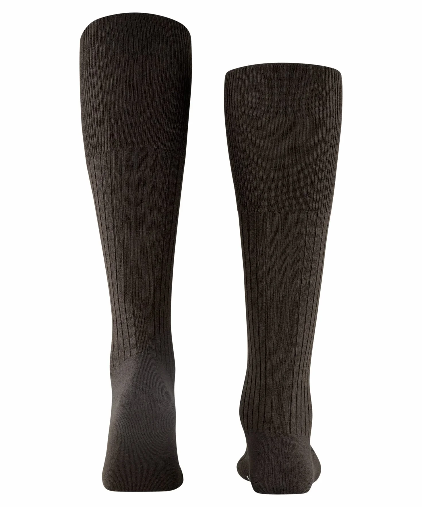 FALKE Mężczyźni Podkolanówki Bristol Pure M Kh Wełna długie jednokolorowe 1 Para, Brązowy Brown 5930, 45-46