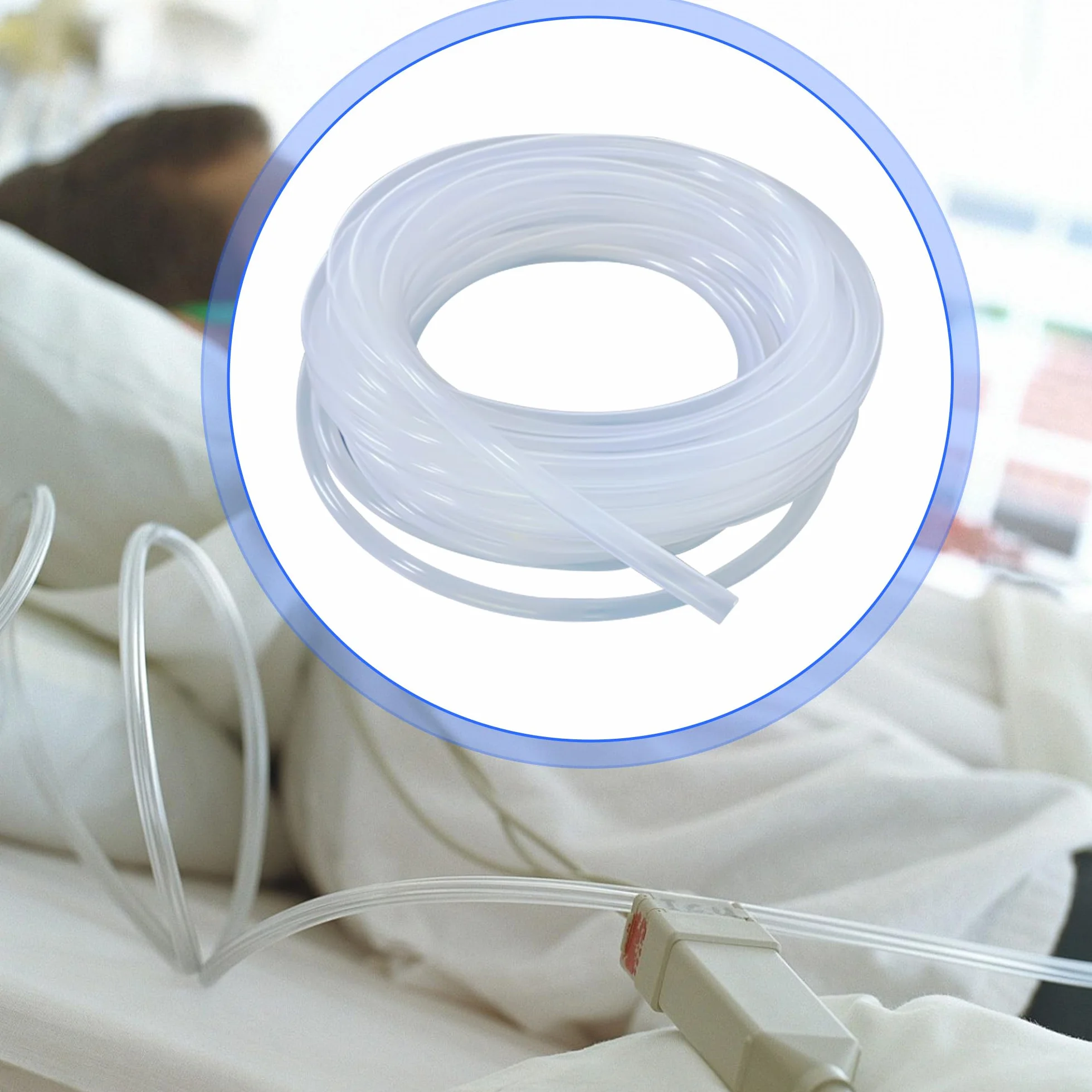 Wąż silikonowy 5 m ID x 8 mm OD, elastyczny wąż, przezroczysty, wysokiej jakości do kontaktu z żywnością, do powietrza, oleju, gospodarstwa domowego, transferu wody, przemysłu, wody pitnej