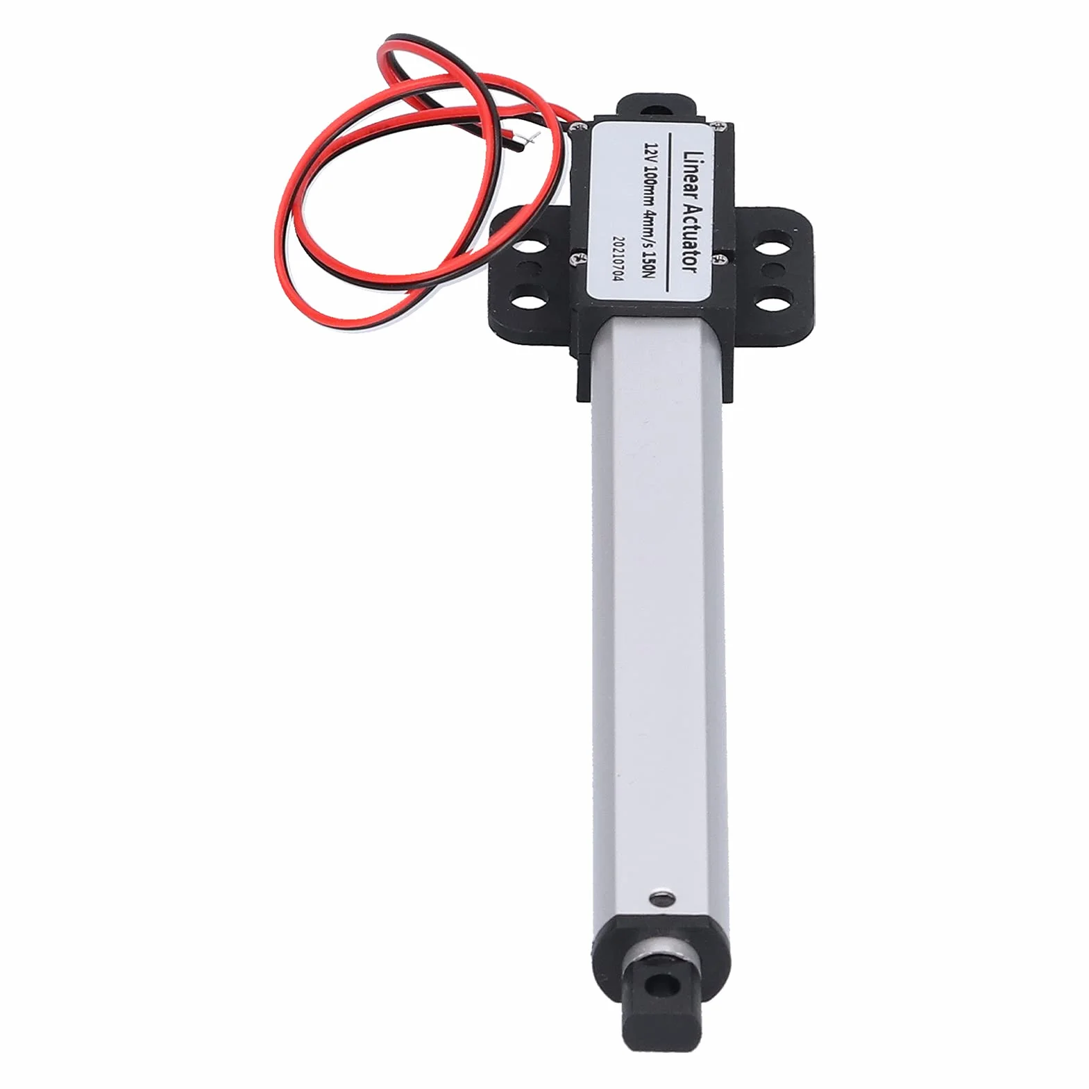 Siłownik Liniowy 100mm 12V, Niski Poziom Hałasu Ochrona Przed Zwarciem Mini Elektryczny Siłownik Liniowy, Wyłącznik Krańcowy Siłownik Liniowy(Skok 100mm-4mm/s-150N)