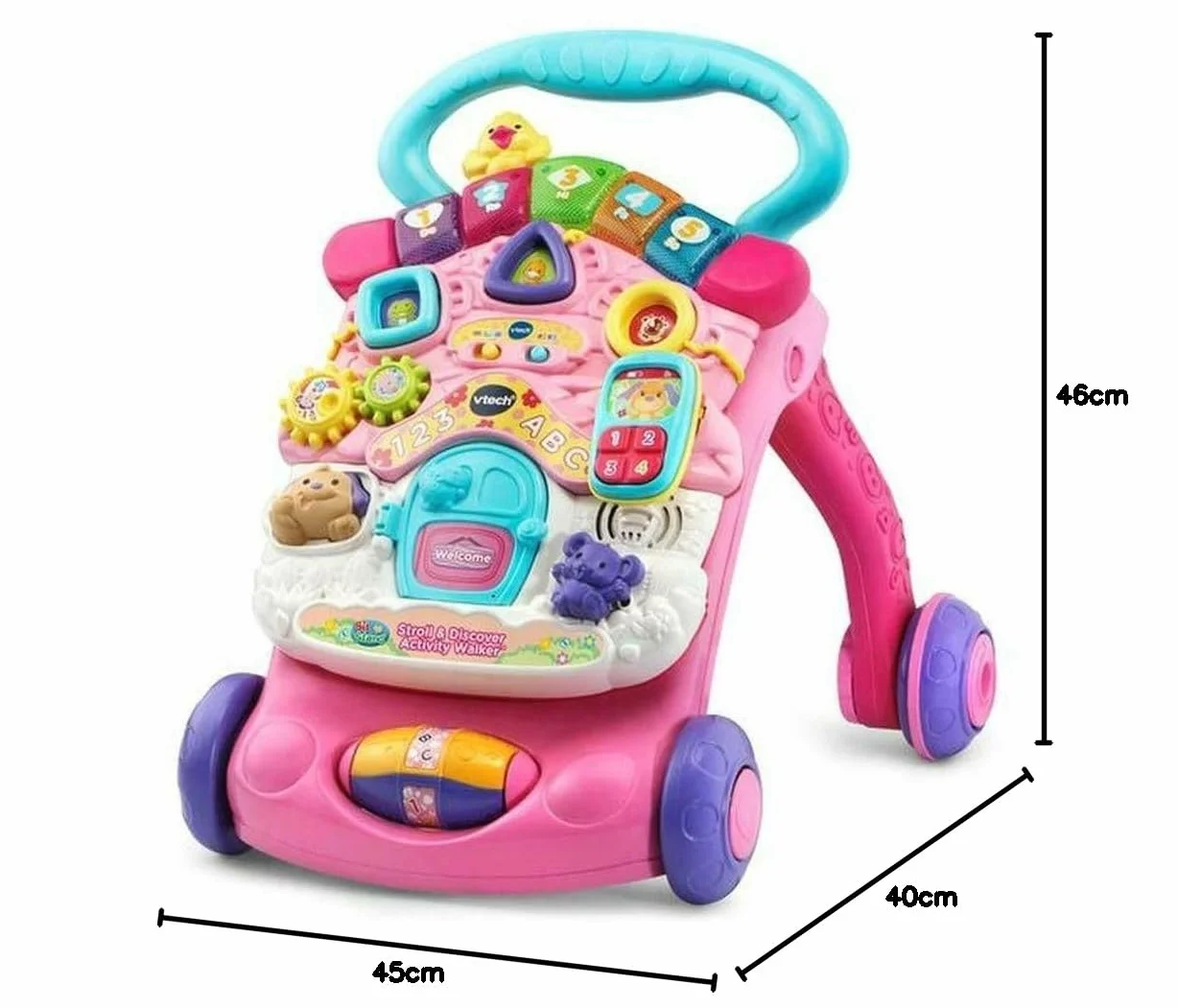 VTech 505653 chodzik dla niemowląt, różowy