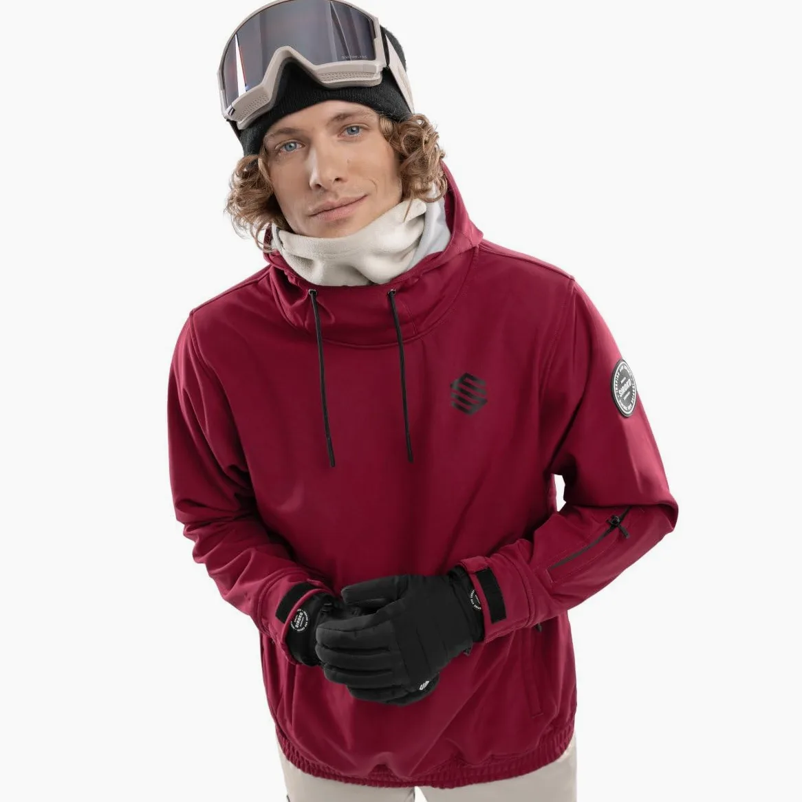 SIROKO - Kurtka Snowboardowa Siroko W1 Groenland - XXS - Bordowy