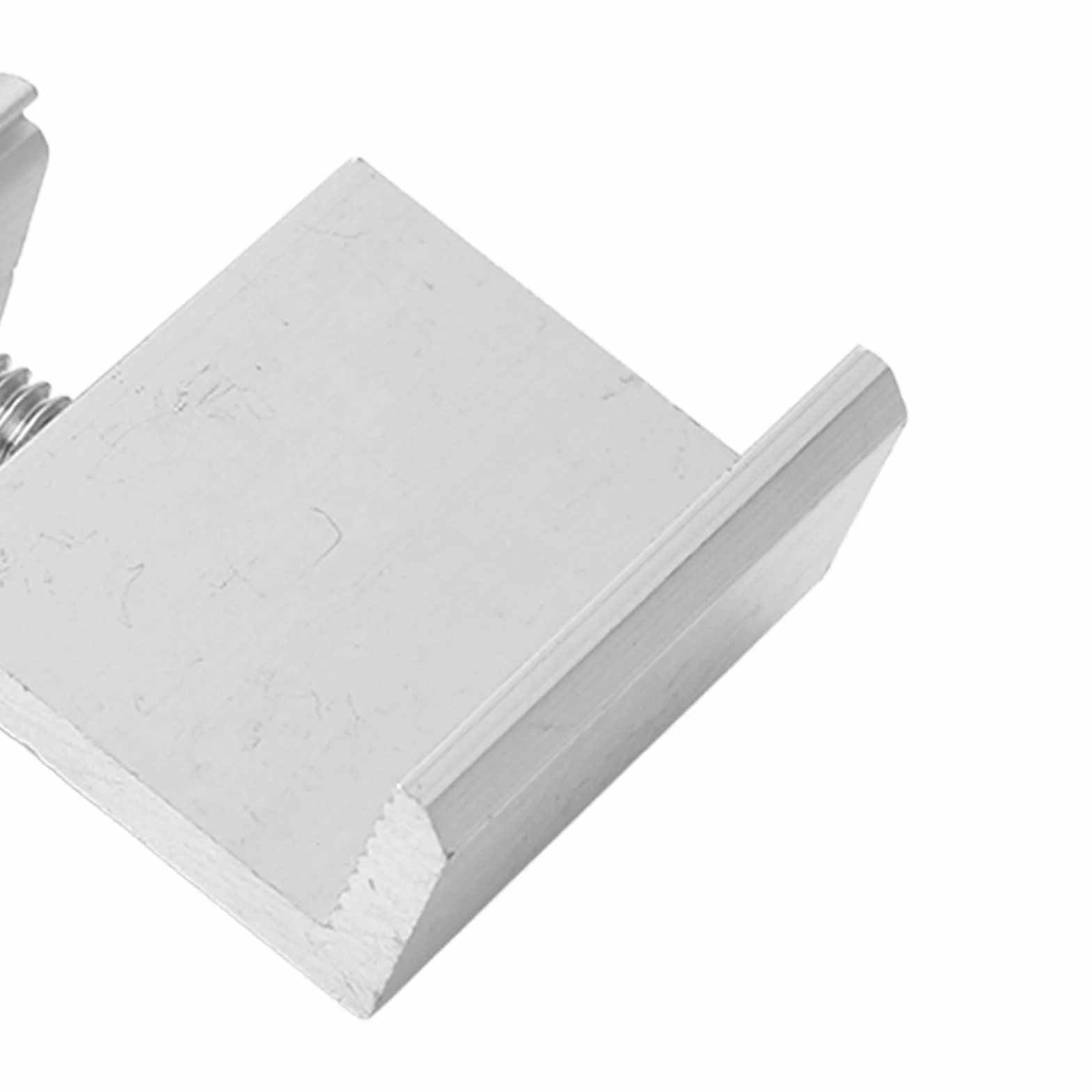 10 Sztuk Mocowanie Panelu Słonecznego Wspornik Z, Zaciski Uziemiające Panel Słoneczny ze Stopu Aluminium PV Montażowe Zaciski Boczne do Układu Słonecznego (35mm)