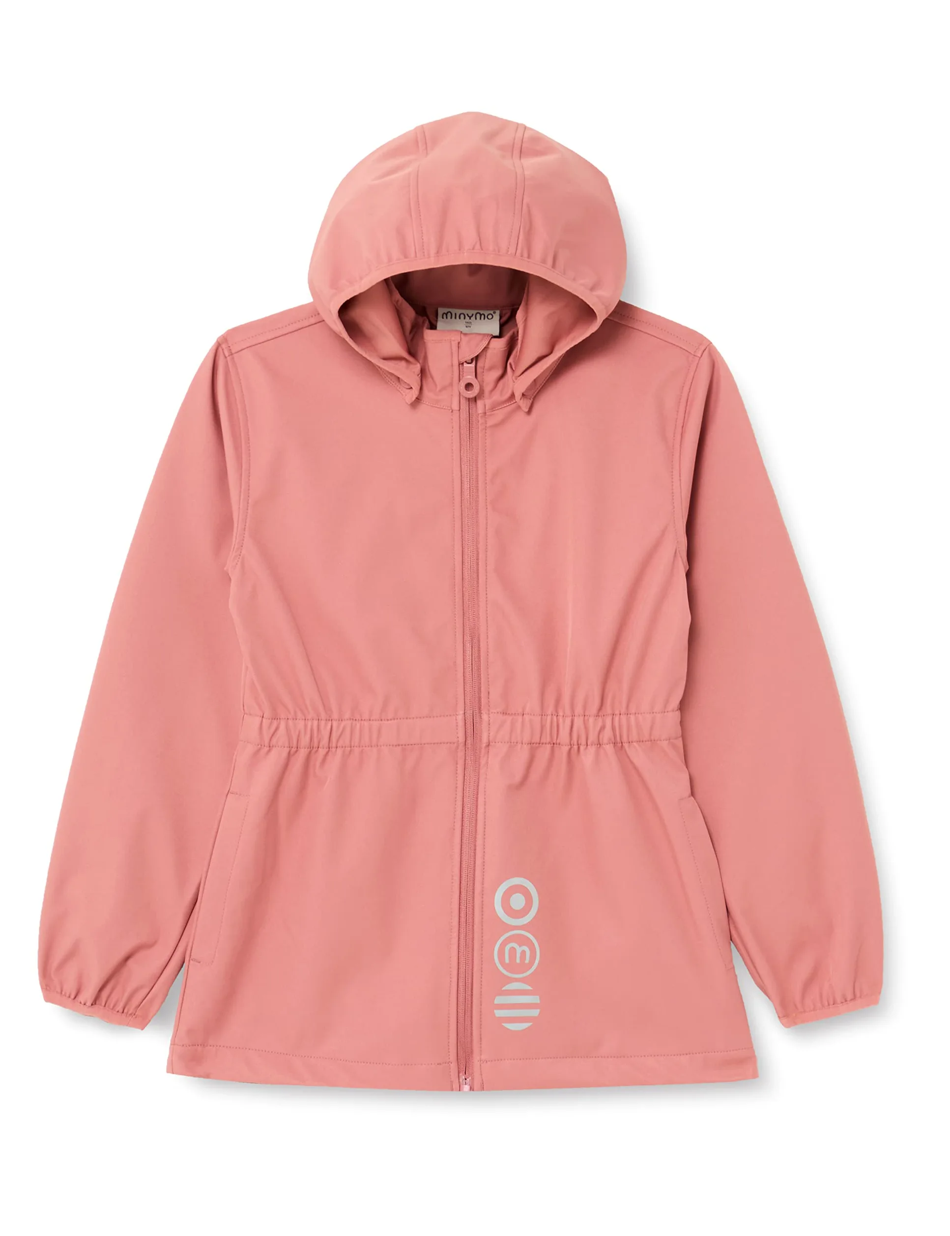 MINYMO Unisex Kids Softshell Solid Girl Shell Jacket, Old Rose, 152, Stara Ró?a, 152