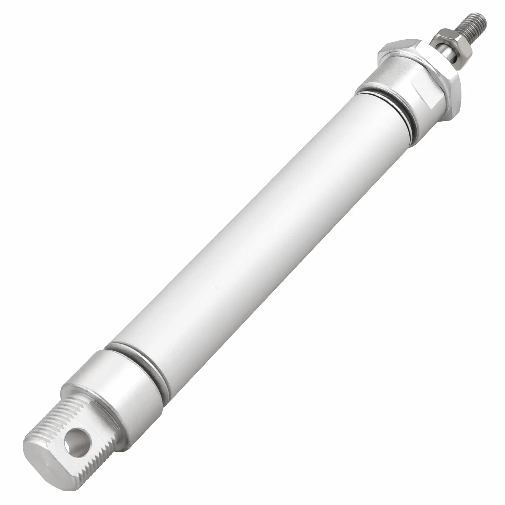 Heschen Smukły pneumatyczny cylinder pneumatyczny, MAL 20-100, otwór 20 mm, skok 100 mm, dwustronny, port PT1/8 cala, metal, 145 PSI