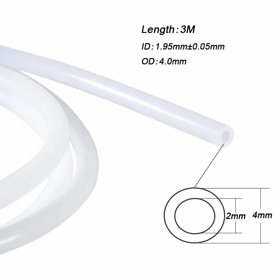 3 Metry 3D Drukarka PTFE Teflonowa Rurka, z 6 Sztuk PC4-M6 Pneumatyczne Złącze i 6 Sztuk PC4-M10 Pneumatyczne Złącze
