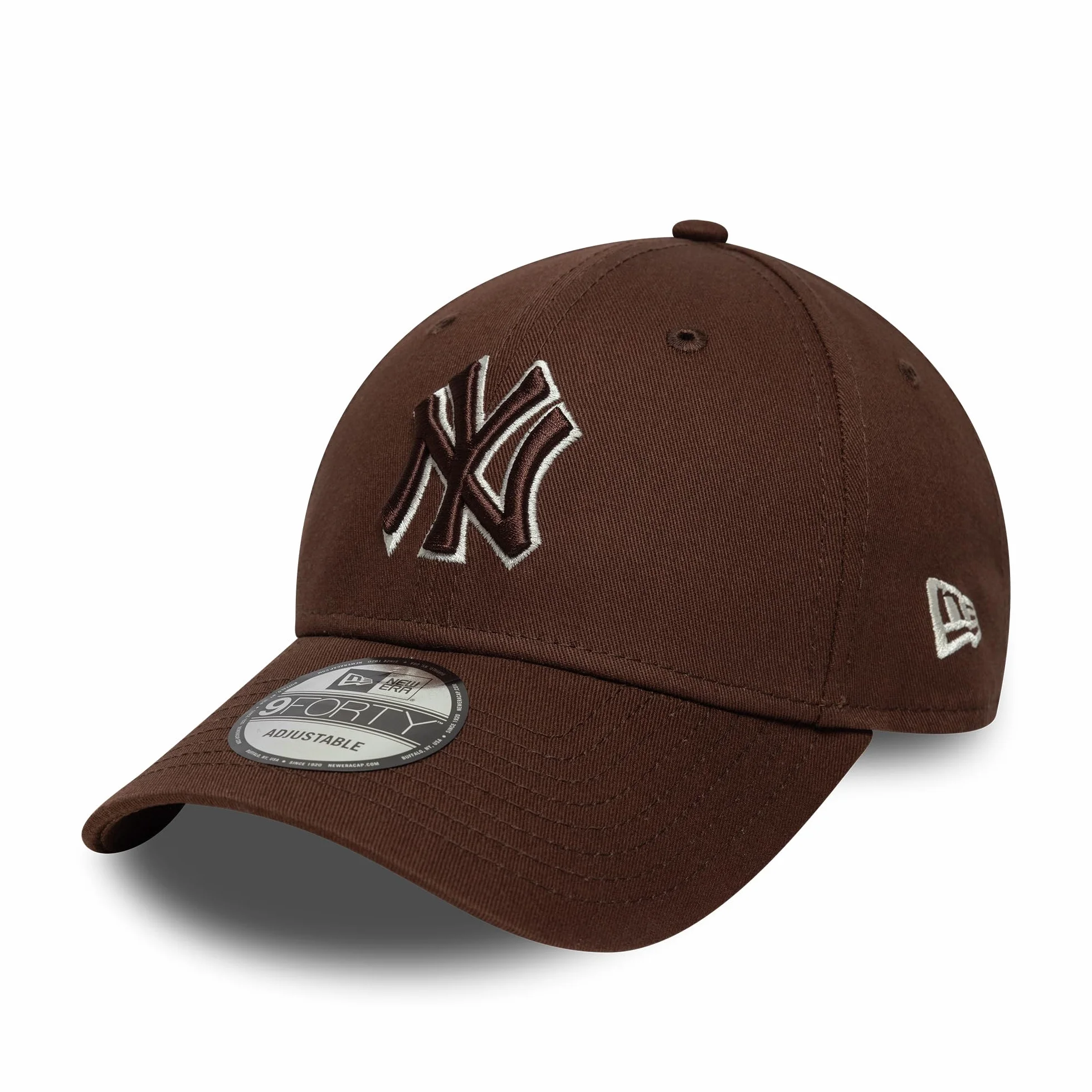 New Era Czapka baseballowa dla dorosłych 9Forty Team Outline MLB New York Yankees czapka bejsbolówka brązowa