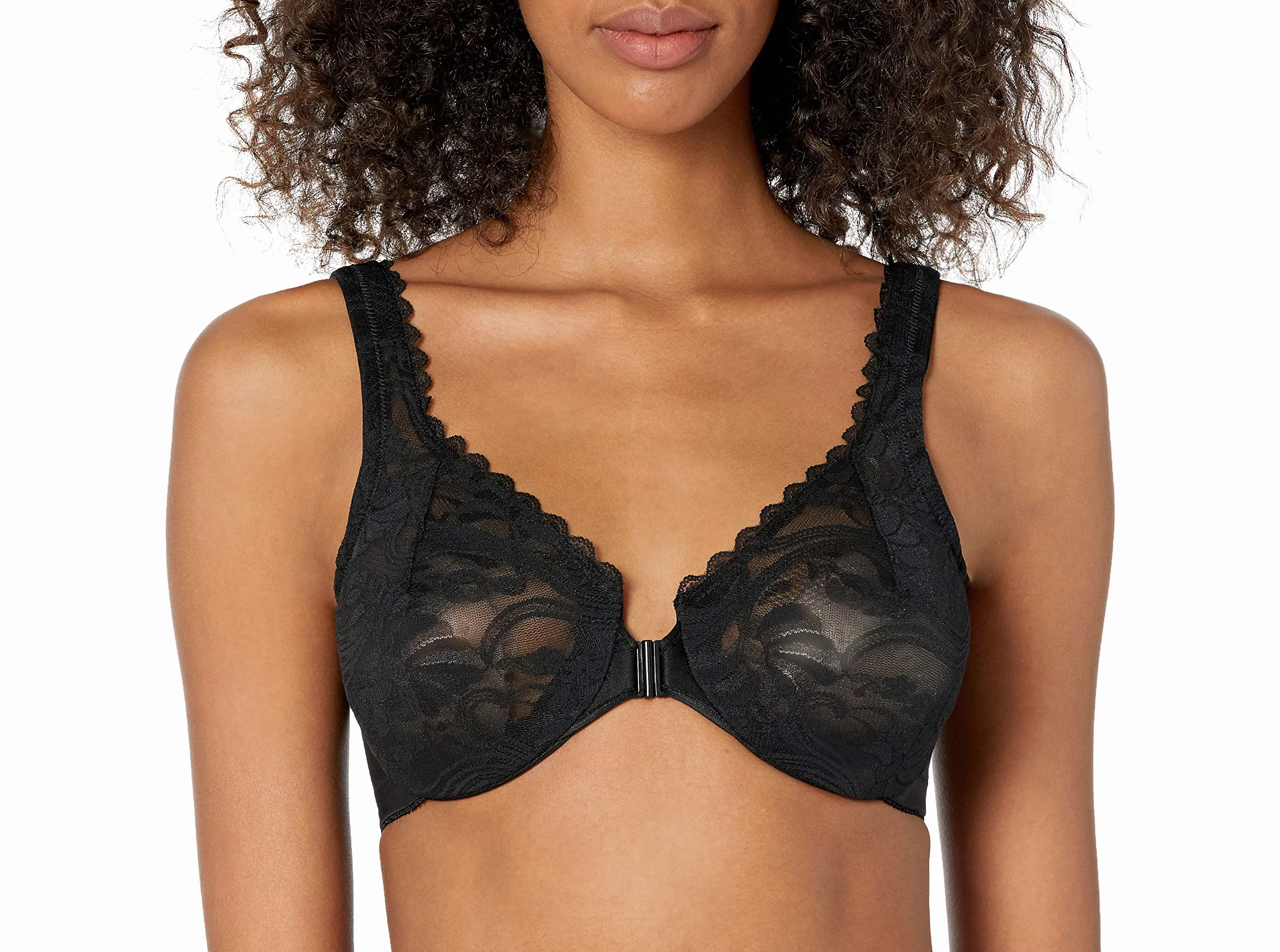 Glamorise Biustonosz Plunge Wonderwire Lace Front-closure Underwire #9245