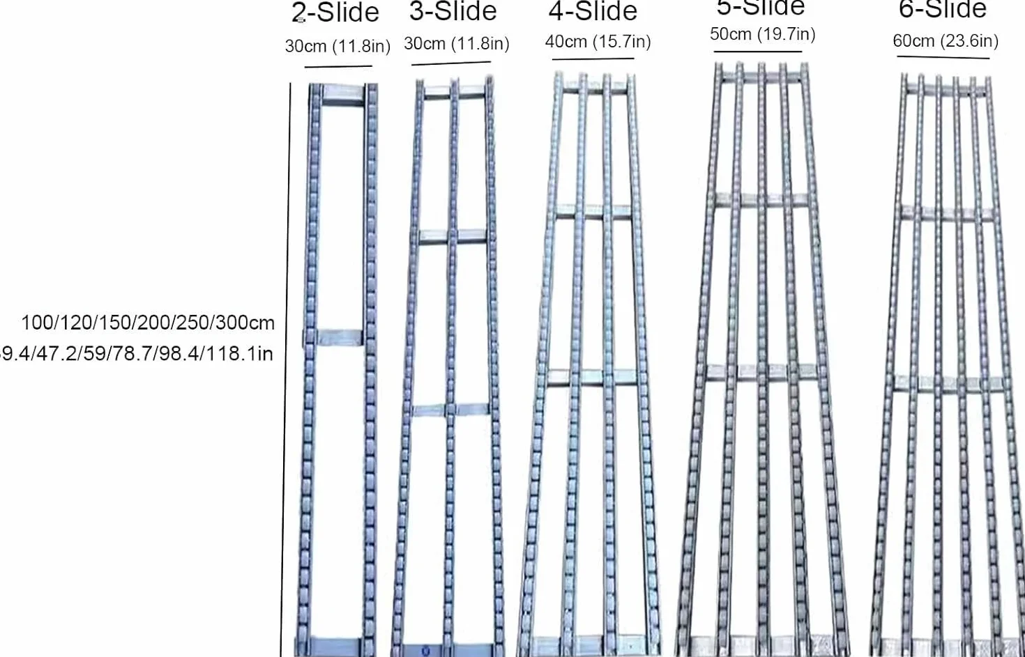 Przenośnik grawitacyjny Taśma rolkowa przenośnika magazynowego dla magazynów, supermarketów, doków i lotnisk(4-slide,300cm long)