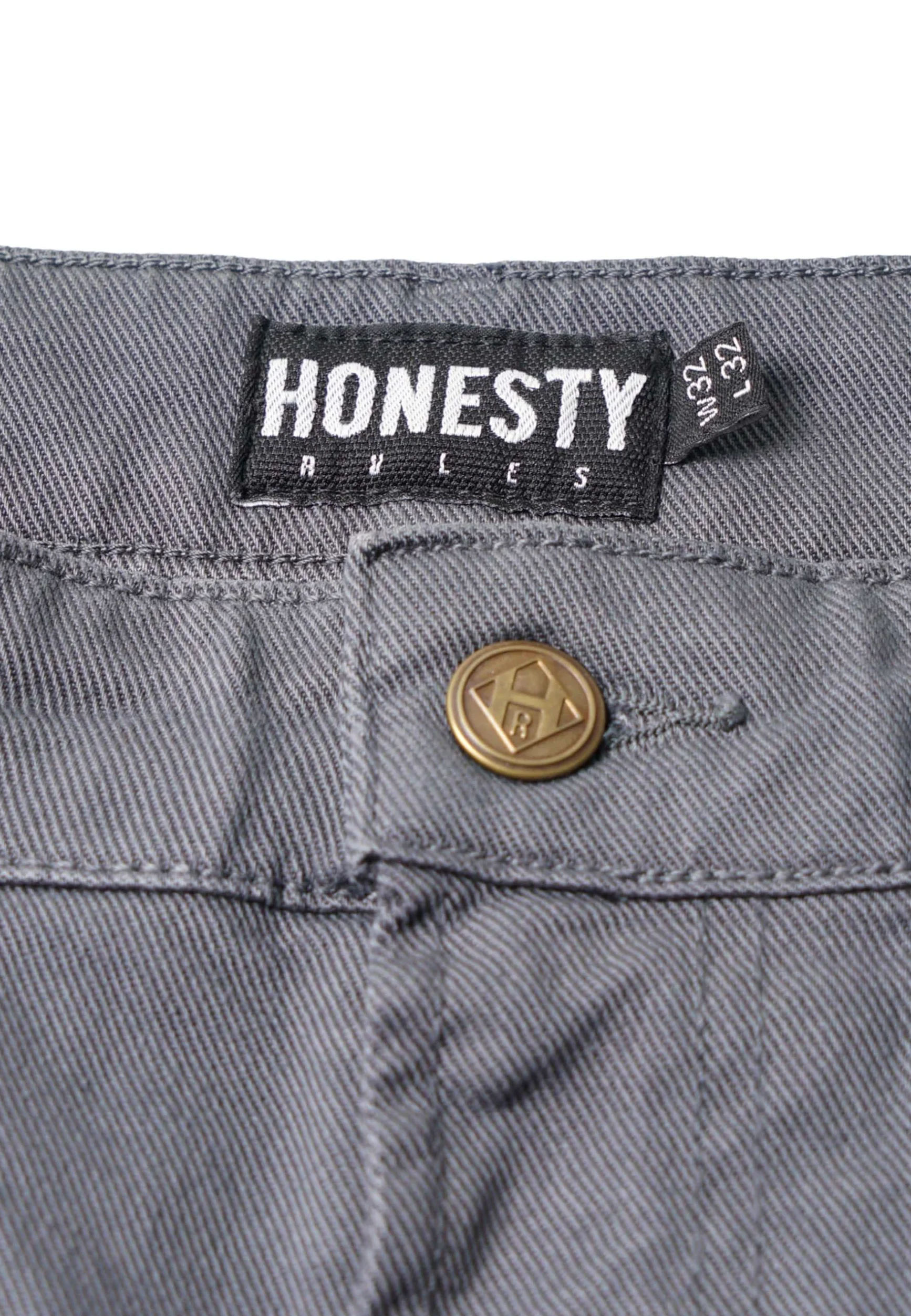 Honesty Rules spodnie męskie basic jeans, szary, 32W / 30L