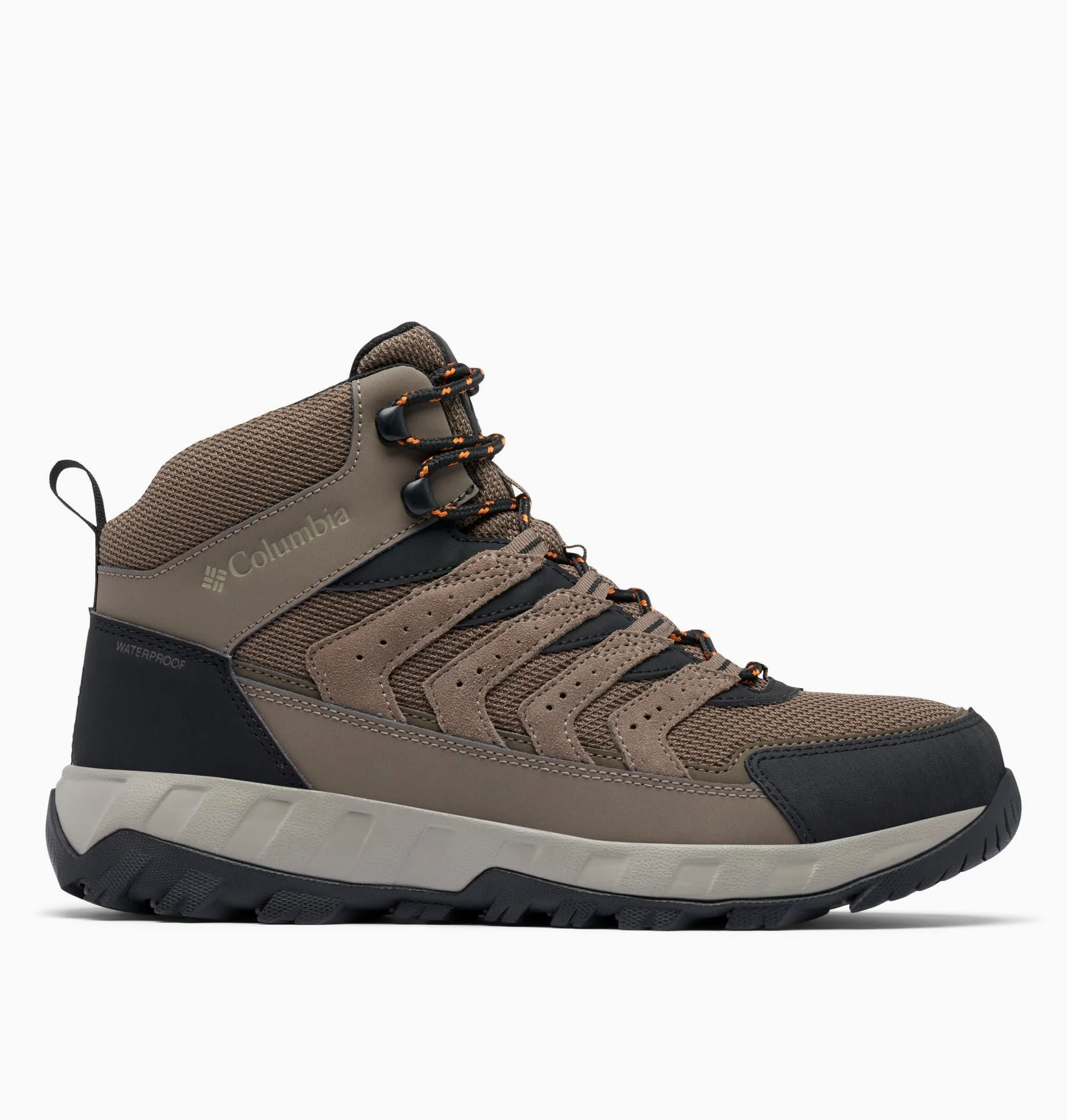 Columbia Męskie wodoodporne buty trekkingowe Strata Trail Mid, Mud Desert Sun, 47 EU