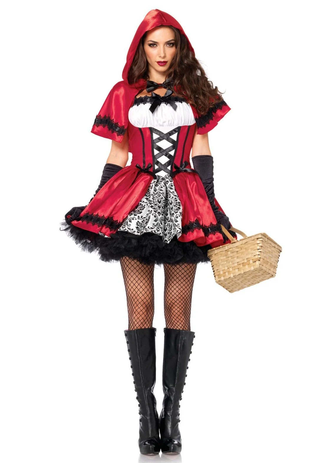 Leg Avenue Panie Gothic Red Riding Hood Kostium Czerwonego Kapturka, Wielokolorowy, S