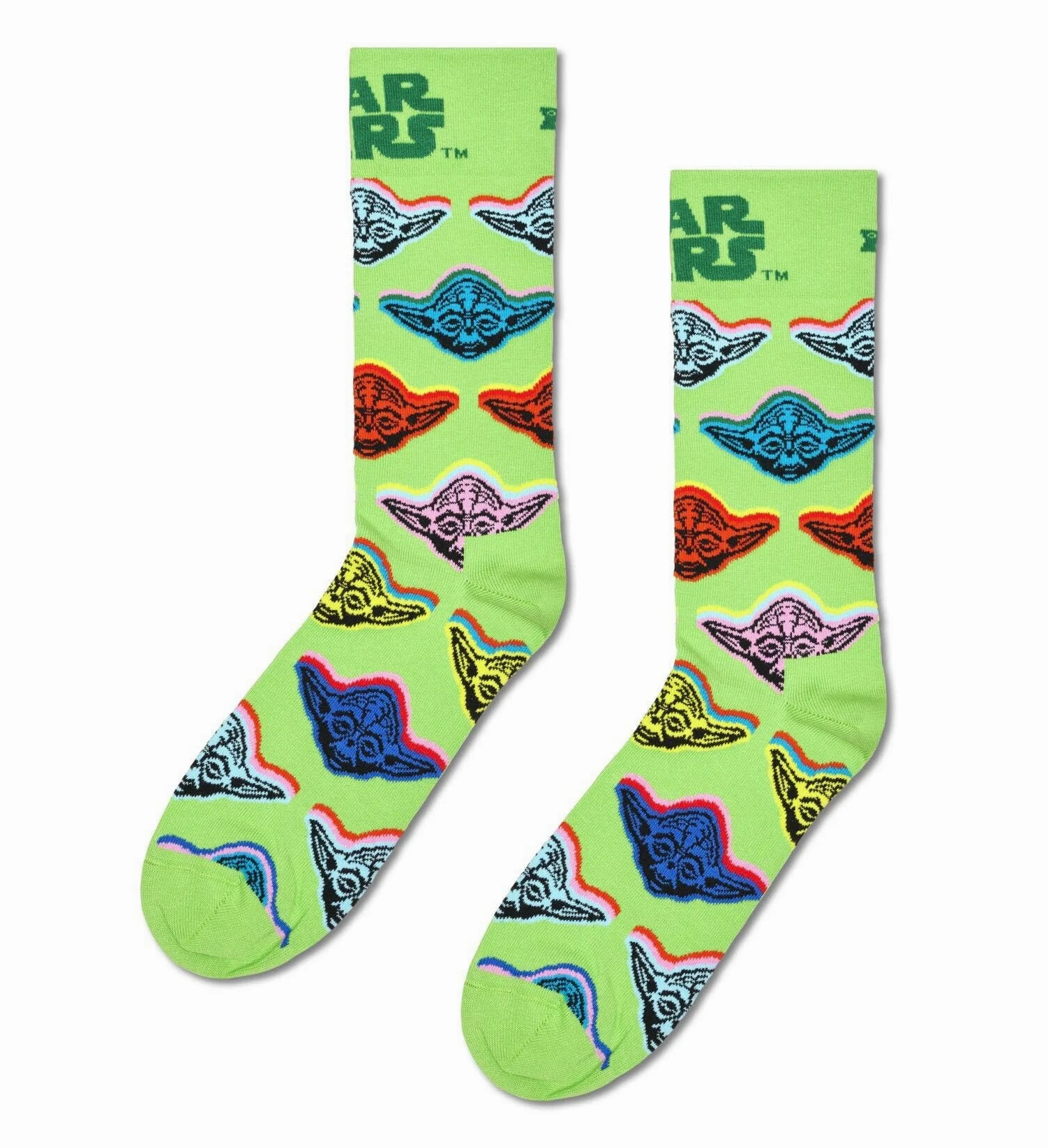Happy Socks x Star Wars - Skarpetki Zestaw 3 Skarpetek w Pudełku Prezentowym dla Wielkich Fanów Gwiezdnych Wojen - z Wzorami Yody i Dartha Vadera