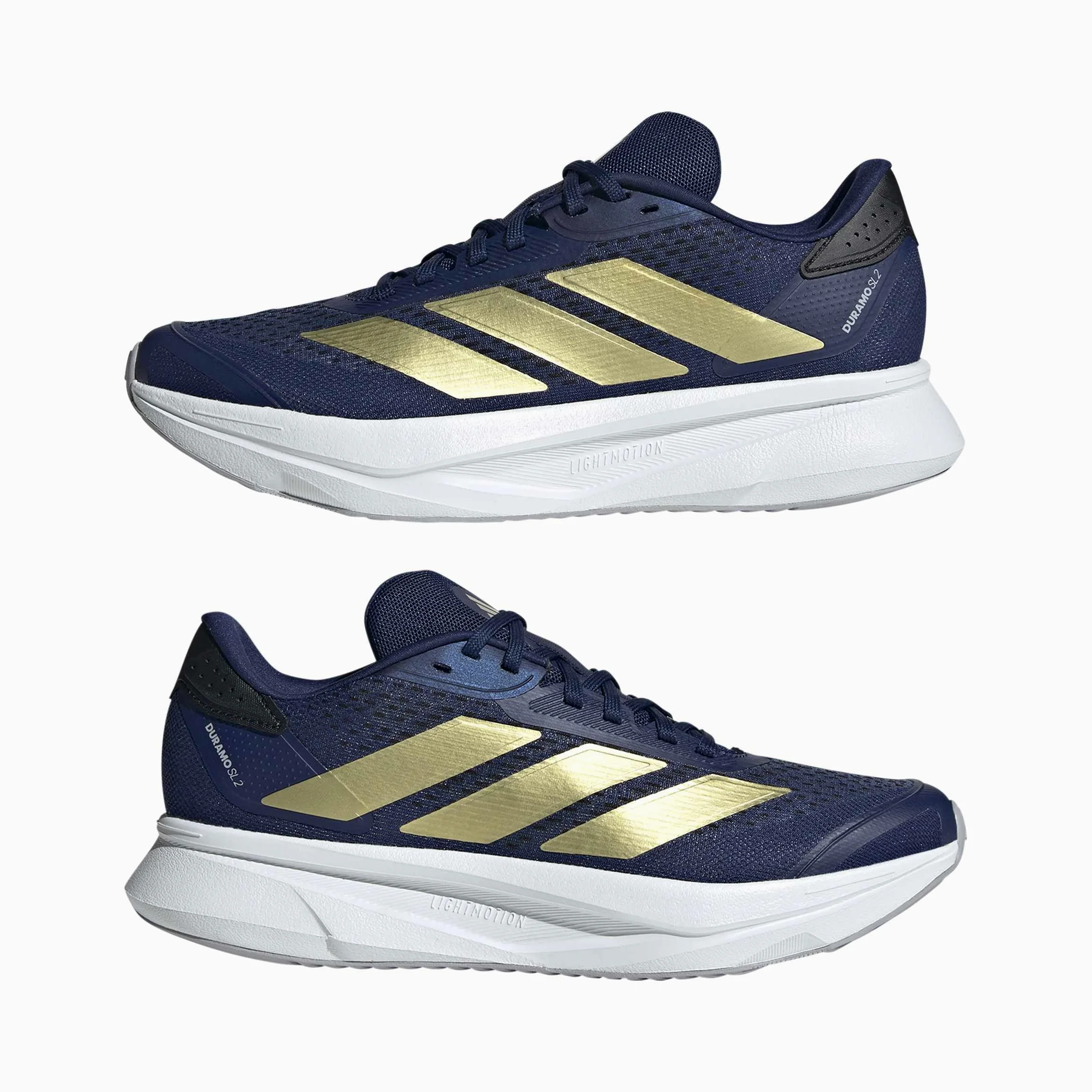 adidas Kobiety DURAMO SL 2 Running Shoes, dark blue/gold met./halo silver, 44 EU