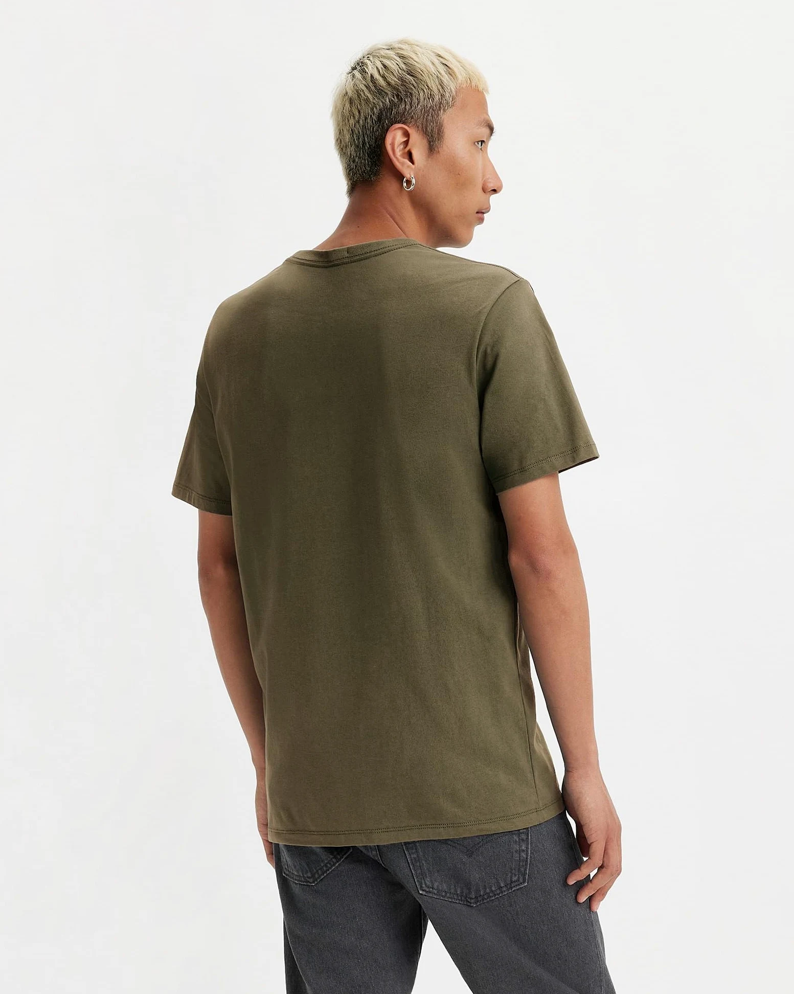 Levi's Mężczyźni Ss Original Housemark Tee T-Shirt, Olive Night, L