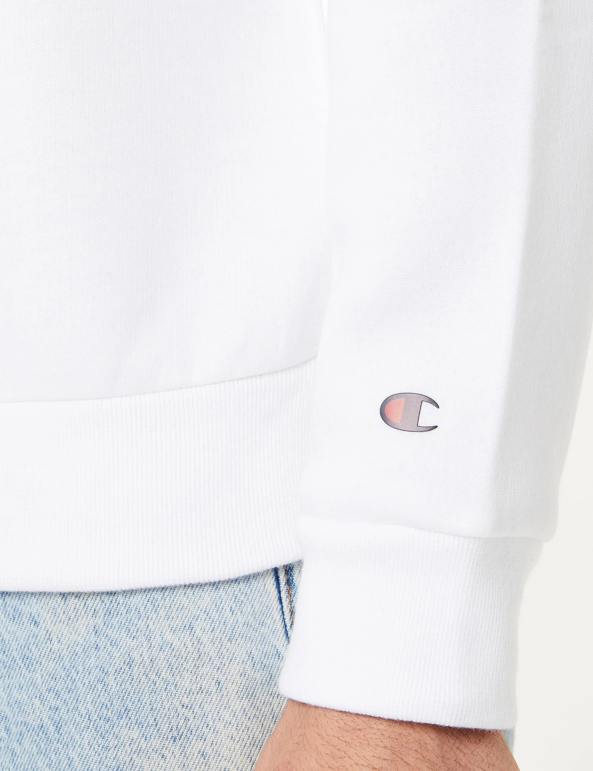 Champion Legacy Basics-Powerblend bluza polarowa męska, biała, M