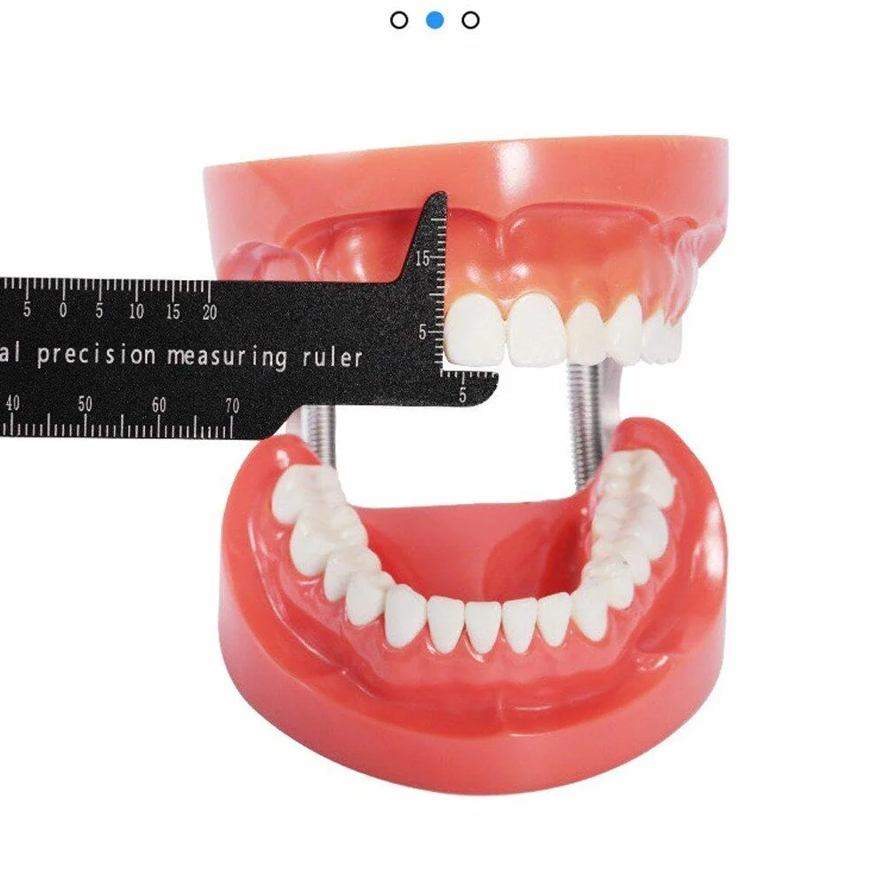 Dentystyczna precyzyjna linijka pomiarowa Endodontic Span Measure Scale Dwustronna linijka pomiarowa Narzędzie dentystyczne do stomatologii
