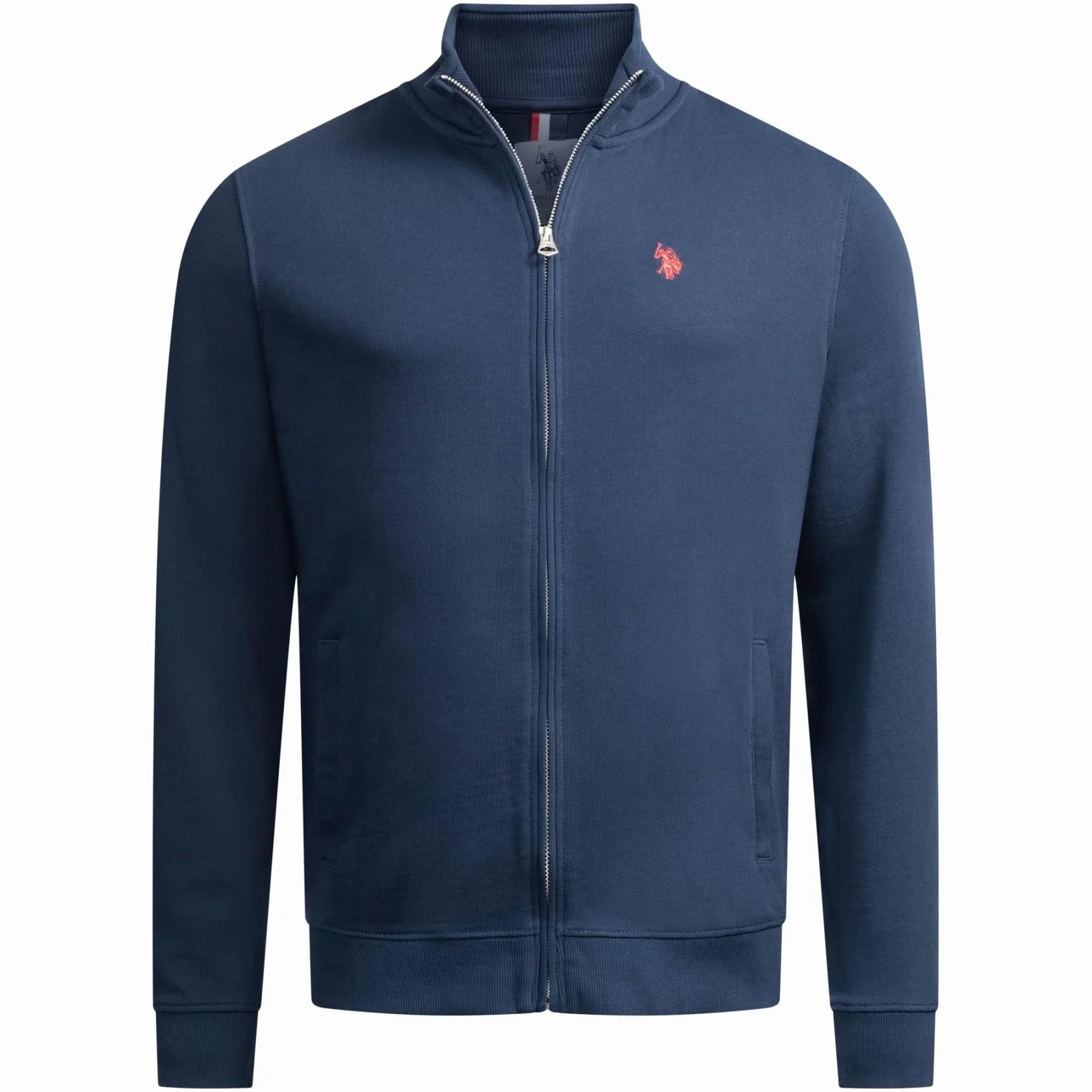 U.S. POLO ASSN. Męska bluza bawełniana z długim rękawem stójką P020