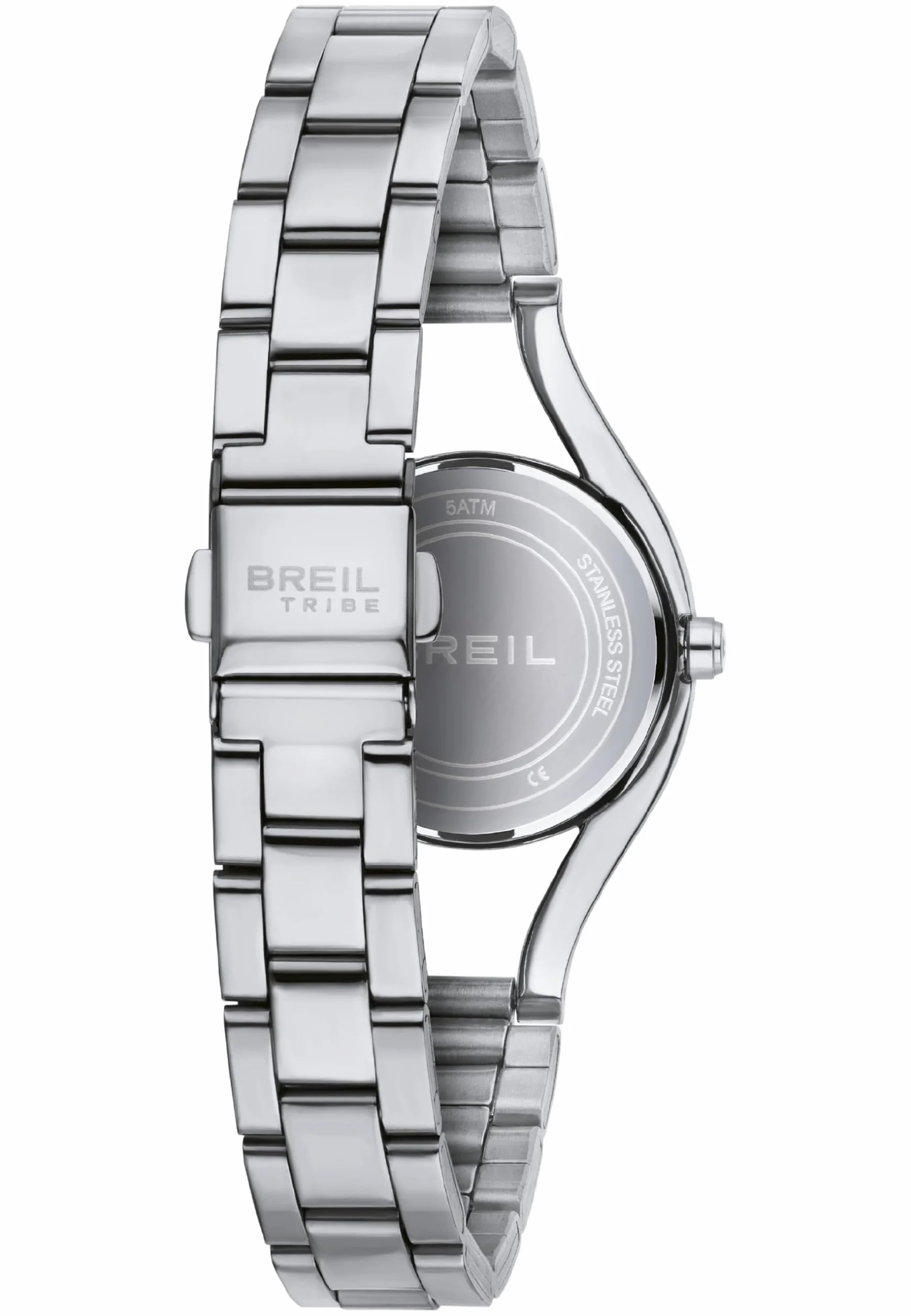 Breil Elettra EW0586 damski zegarek ze stalowym paskiem, srebrna koperta, średnica 29 mm, srebrny, rozmiar standardowy, bransoletka