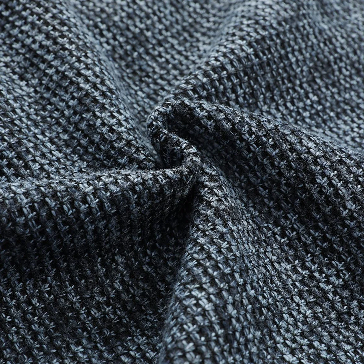 YOUTHUP Męski dzianinowy kardigan polarowy sweter z podszewką gruby sweter ciepła kurtka zimowa
