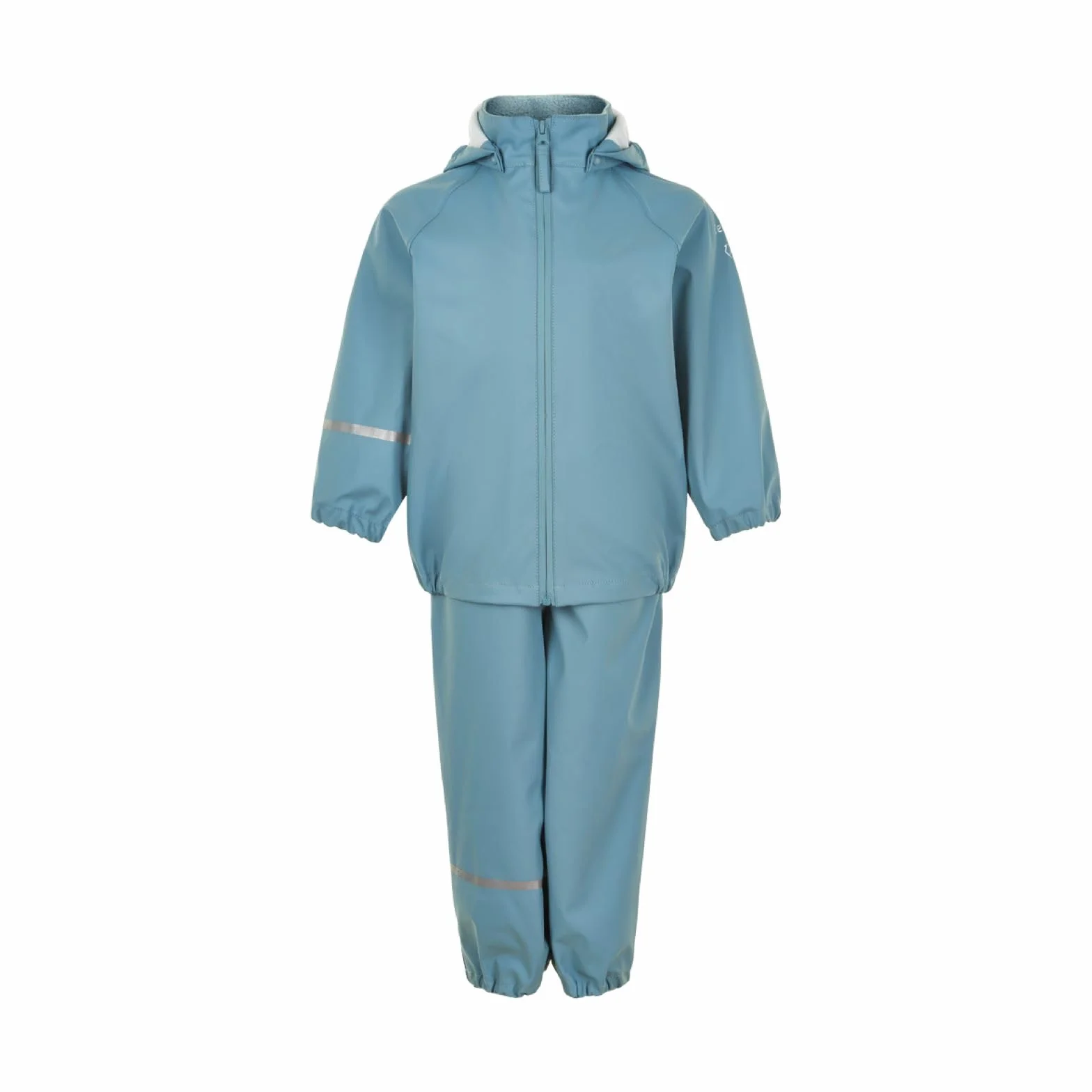 Celavi Unisex dzieci?cy Basic Recycle Pu Rainwear Set, Smoke Blue, 110