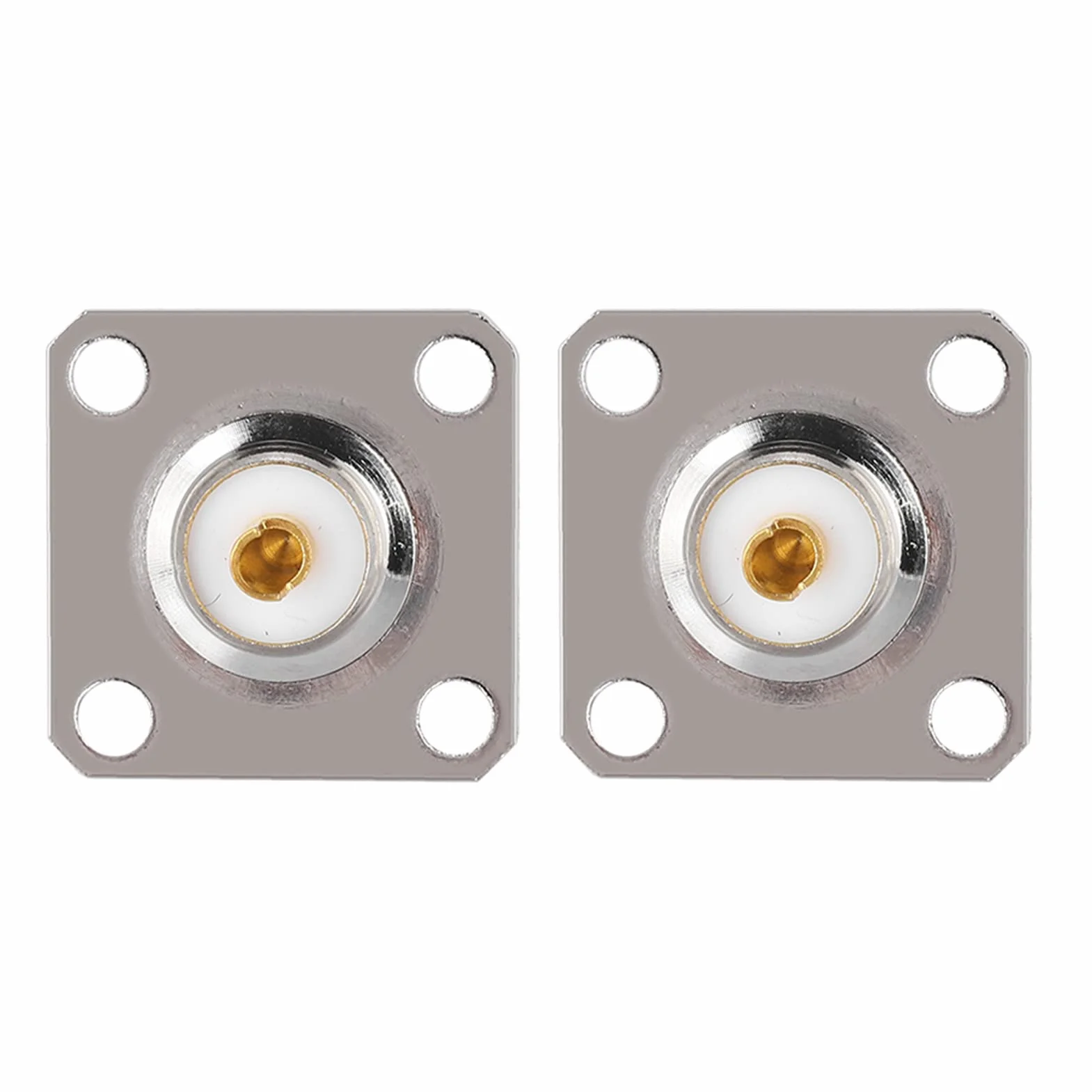Topiky 2 sztuki gniazdo UHF SO239 Jack 4 gniazdo gniazdo panel Chassis Mount RF adapter koncentryczny złącze koncentryczne