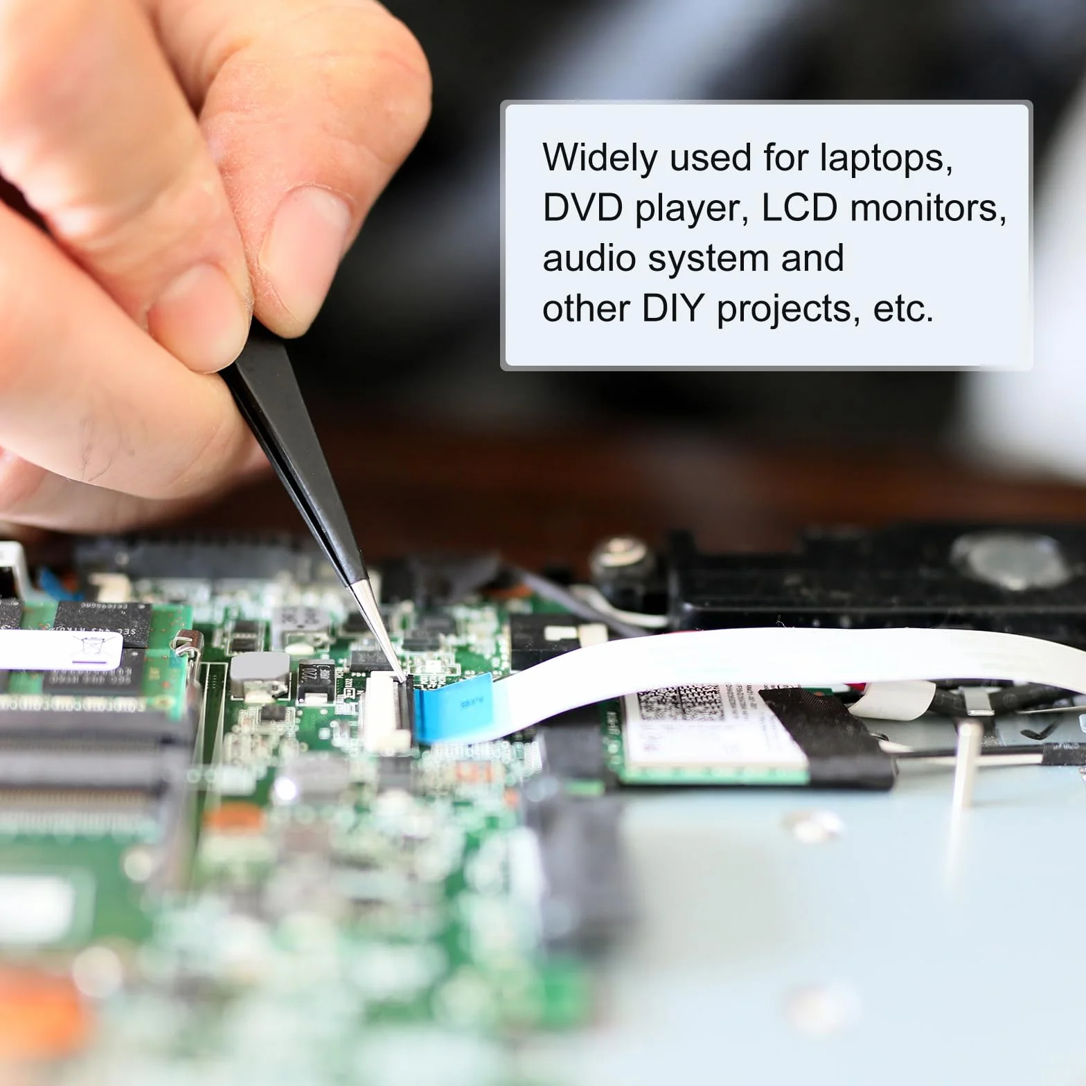 QUARKZMAN FPC FFC PCB płyta konwerterowa 50P 0,5 mm na gniazdku, tylna strona 1,0 mm, do DIP 2,54 mm, do drukarki LCD 3D, aparatu, DVD, TV, laptopa, zestaw 4 sztuk