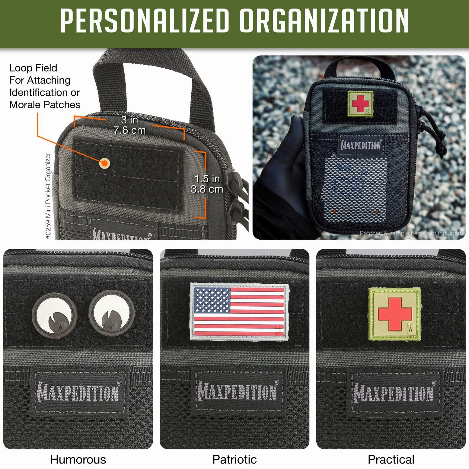 Maxpedition Mini organizer kieszonkowy szary wilk