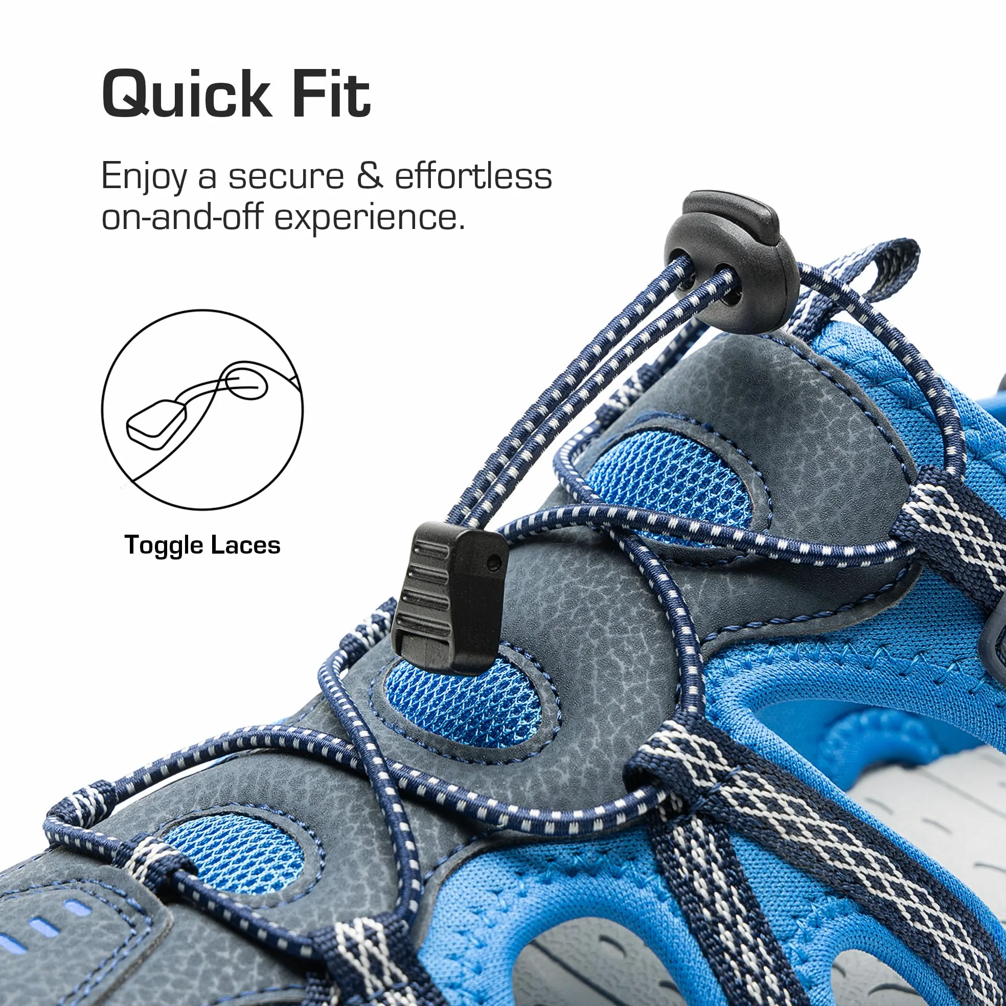 DREAM PAIRS Męskie sportowe sandały outdoorowe, codzienne letnie sandały plażowe