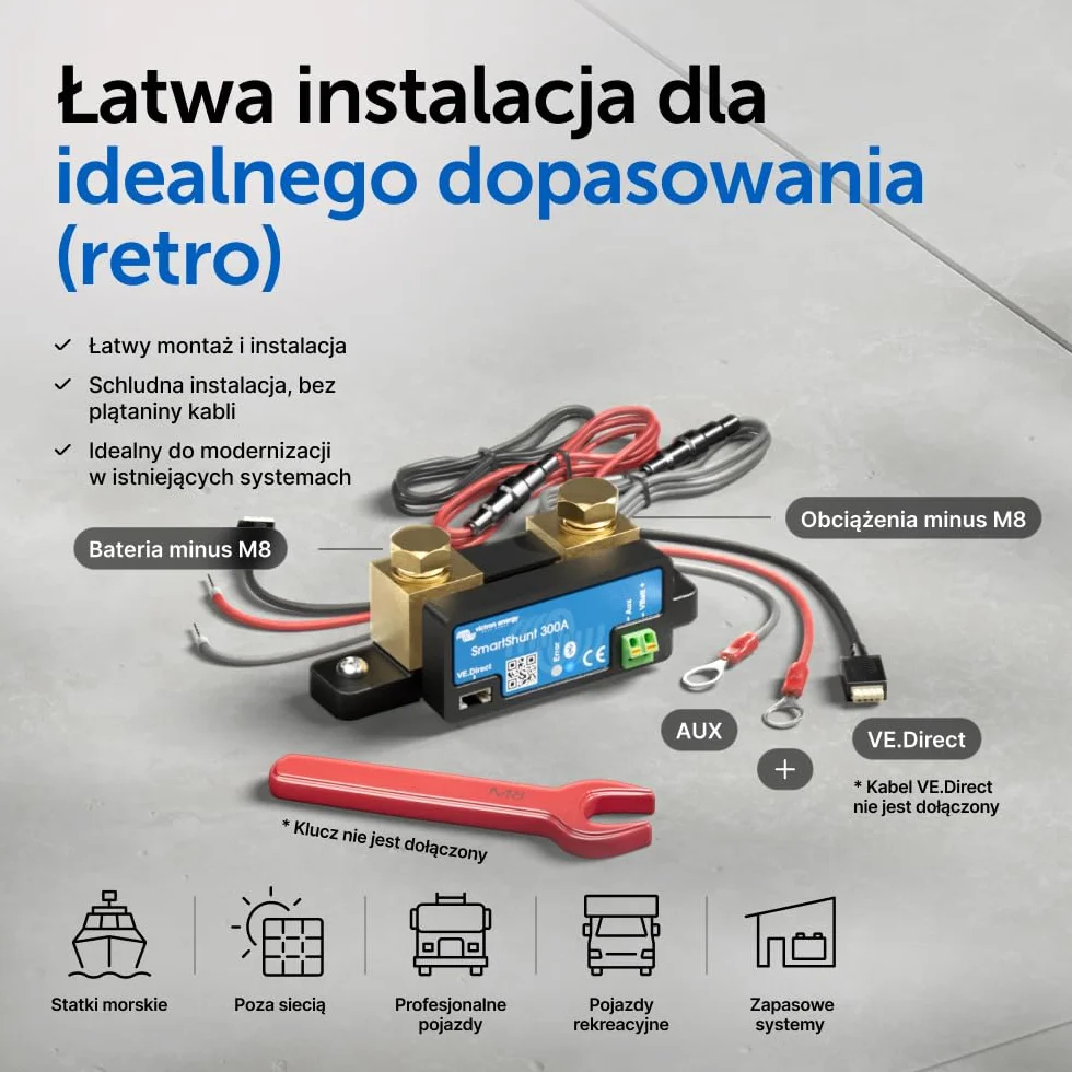 Victron Energy SmartShunt 300A 50mV Monitor Akumulatorów (Bluetooth)