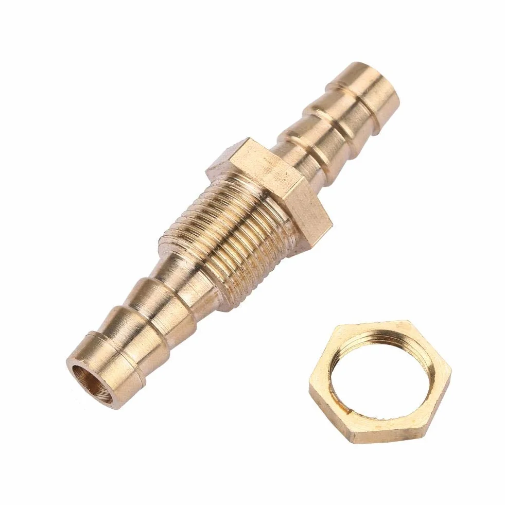 2 sztuki tulejek do węża mosiężnego złączka śrubowa do rur złączka przyłączeniowa adapter do rur (6 mm)