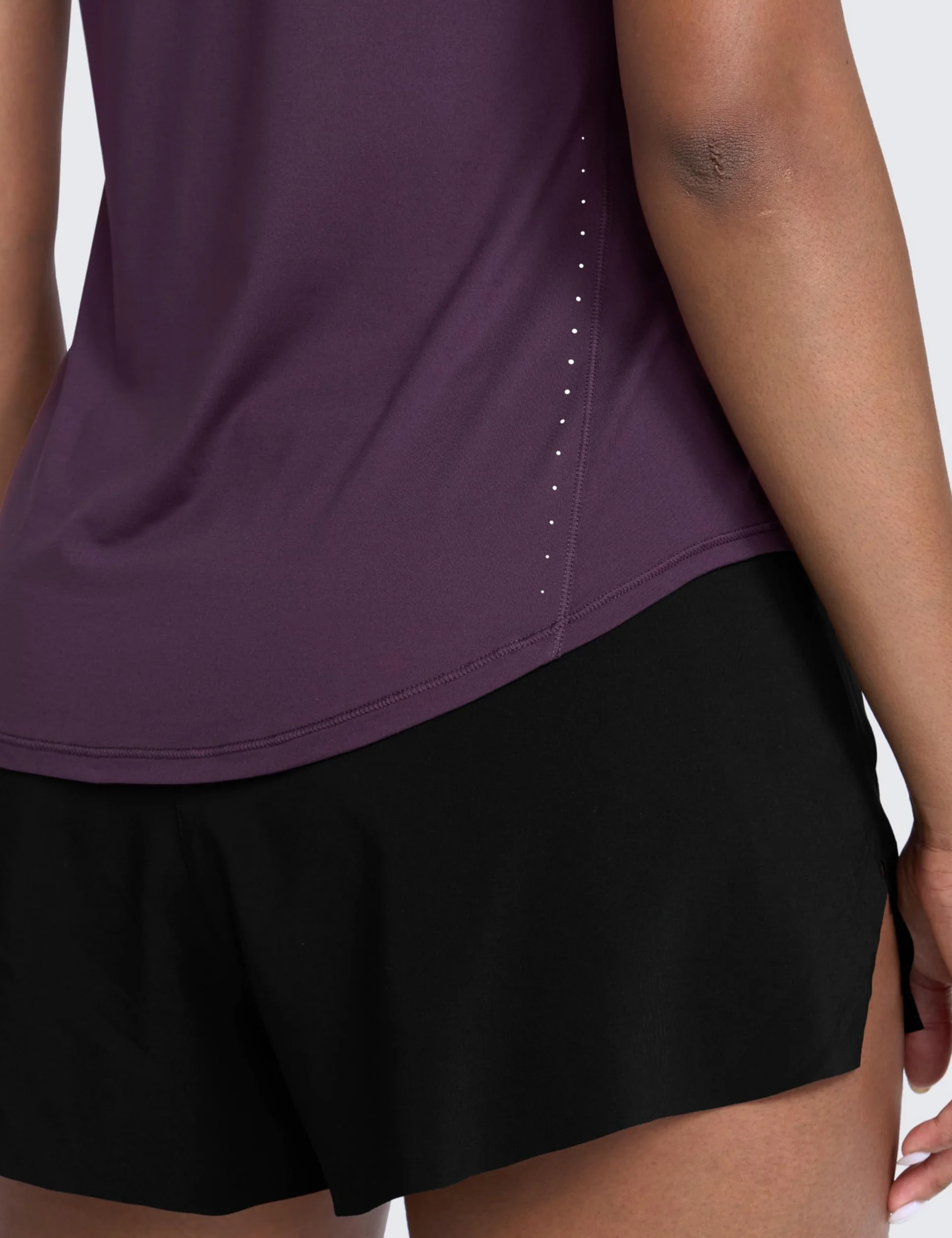 CRZ YOGA Lekki podkoszulek Racerback bez rękawów Top treningowy z wysokim dekoltem