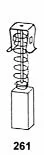 Szczotki węglowe do wiertarki Makita HP2051 - 6 x 9 x 11 mm - 2,4 x 3,5 x 4,3"