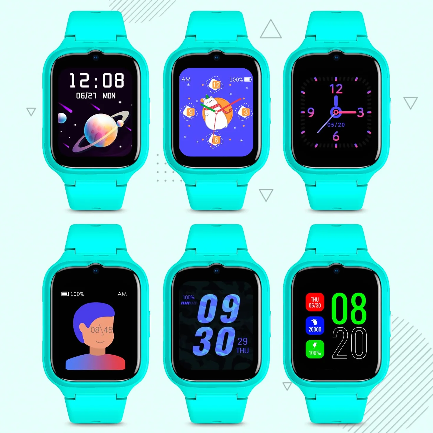 SPC Smartee 4G Kids Smart Watch dla dzieci, GPS, rozmowy wideo i rozmowy wideo, czat rodzinny, tryb szkolny, przycisk SOS, IP68 i zarządzanie smartwatchem w darmowej aplikacji Smart Clan