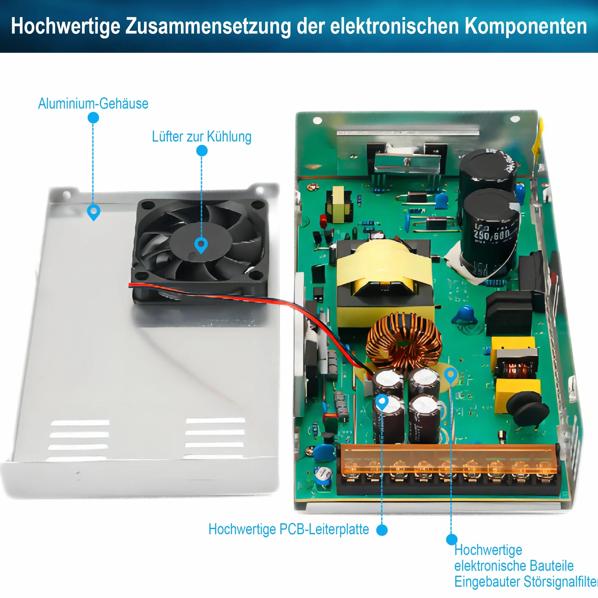 48V 12.5A 600W Zasilacz, Uniwersalny przełącznik, AC110/220 -DC 48V Transformator mocy do drukarek 3D, CCTV, Taśmy LED Światła, Przemysłowe Komputer Project