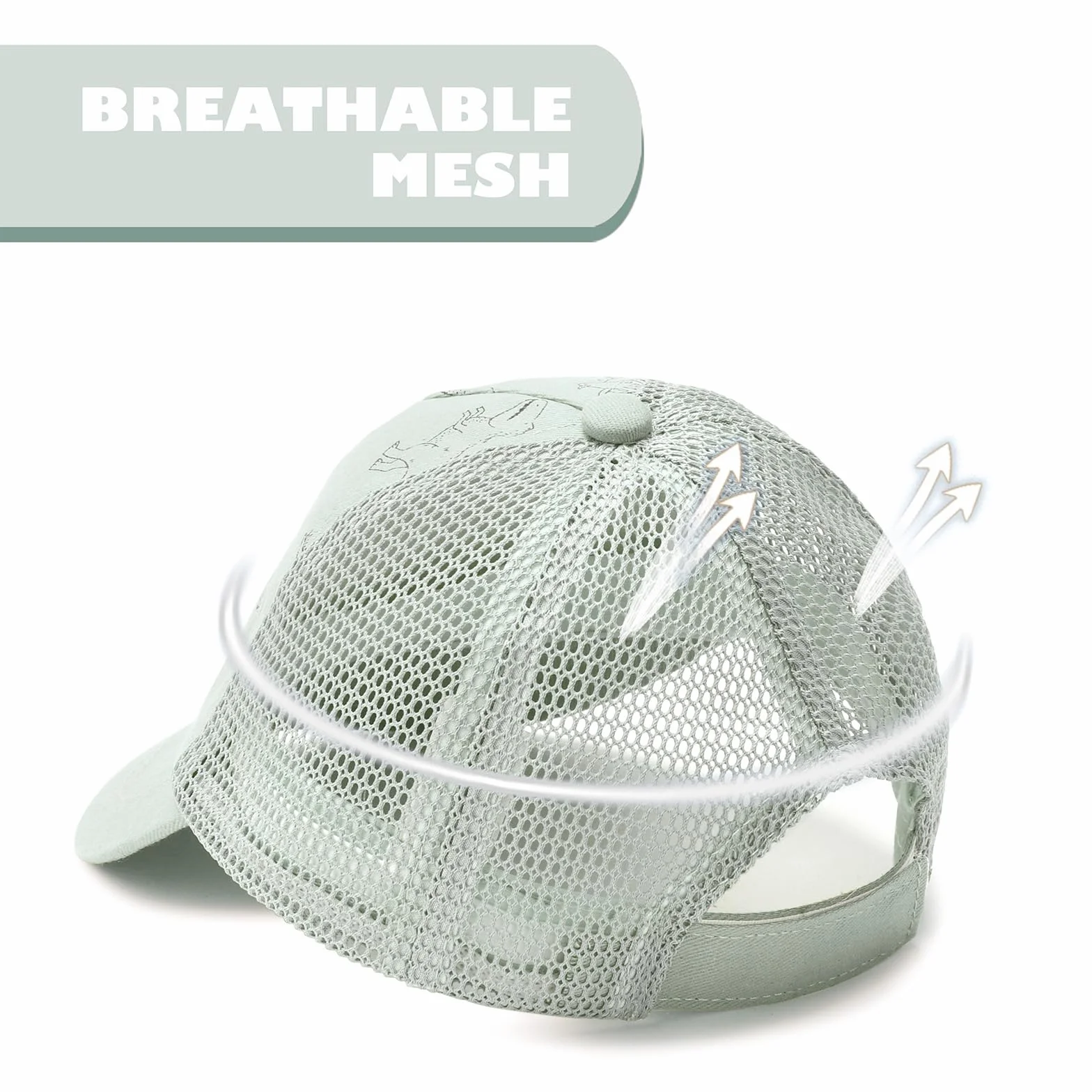 DRESHOW Maluch Bejsbolówka Czapka Dziecko Słońce Czapka Urocze Jednolity Kolor & Dinozaur Wzór Czapki Unisex Dziecko Trucker Czapki Niemowlę Maluch Dziecko Czapki dla Chłopcy Dziewczynki