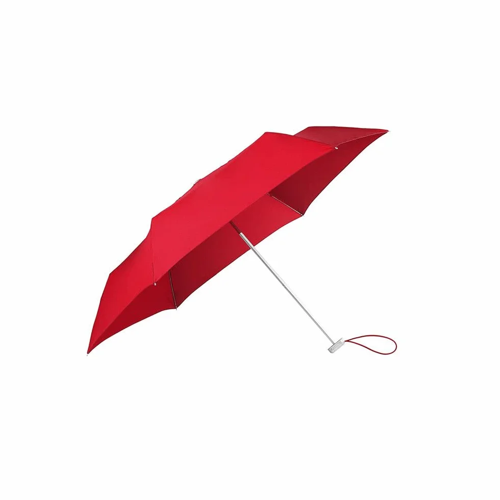 Samsonite Alu Drop S - 3 Sekcja manualna mini płaska parasol, 23 cm, 1 litr, pomidor