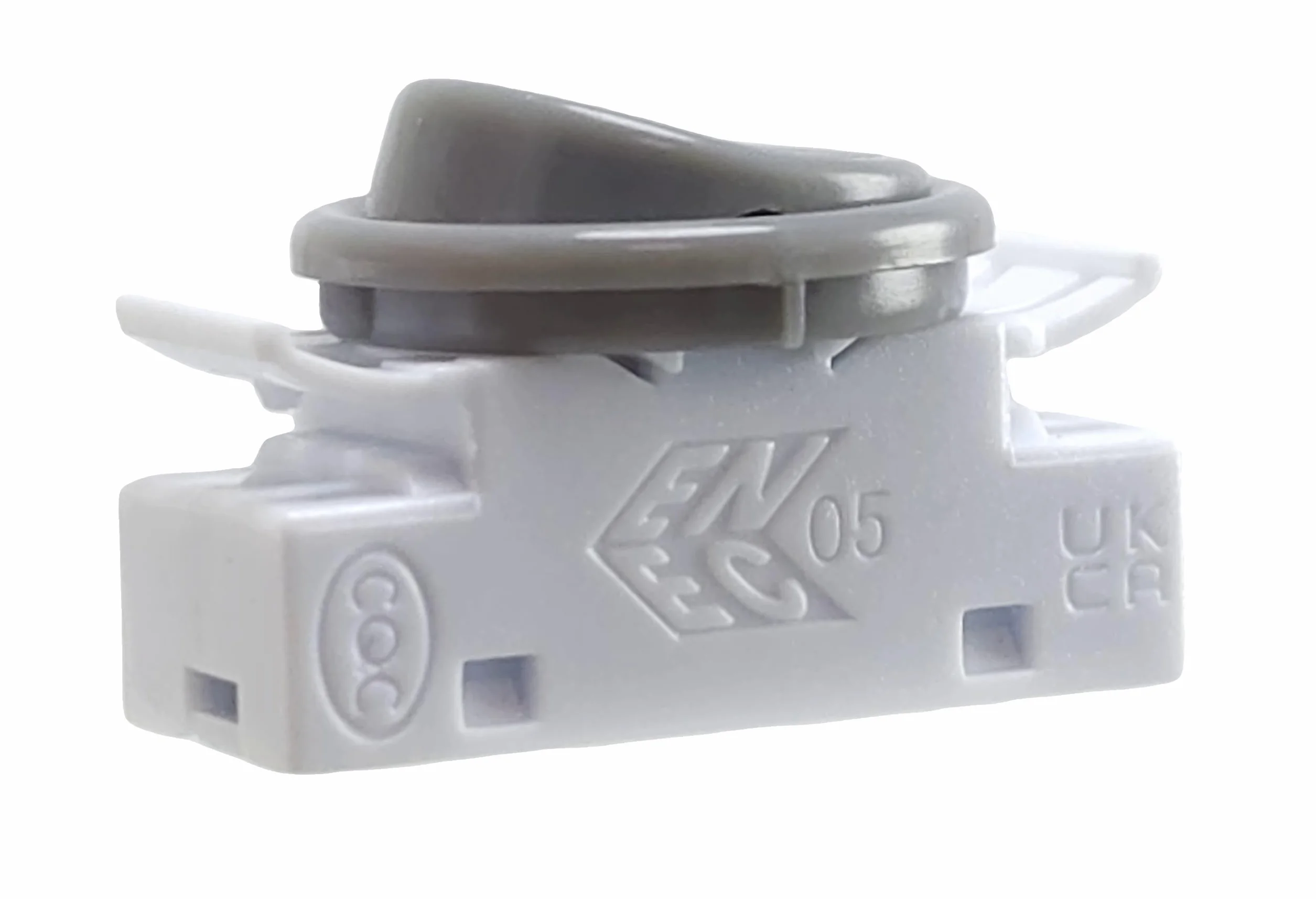 Wpuszczany przełącznik kołyskowy do lampy 2 A 250 V, odpowiedni jako przełącznik zastępczy do lamp wbudowanych i kuchennych